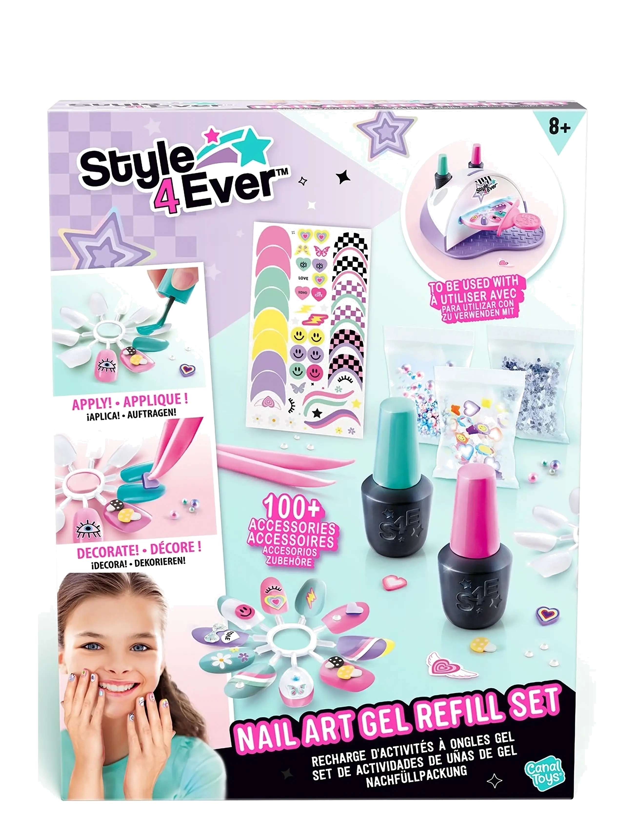 Style 4 Ever - STYLE 4EVER Nail Art Gel Refill Kit - hobbysett - multicolor - 3
