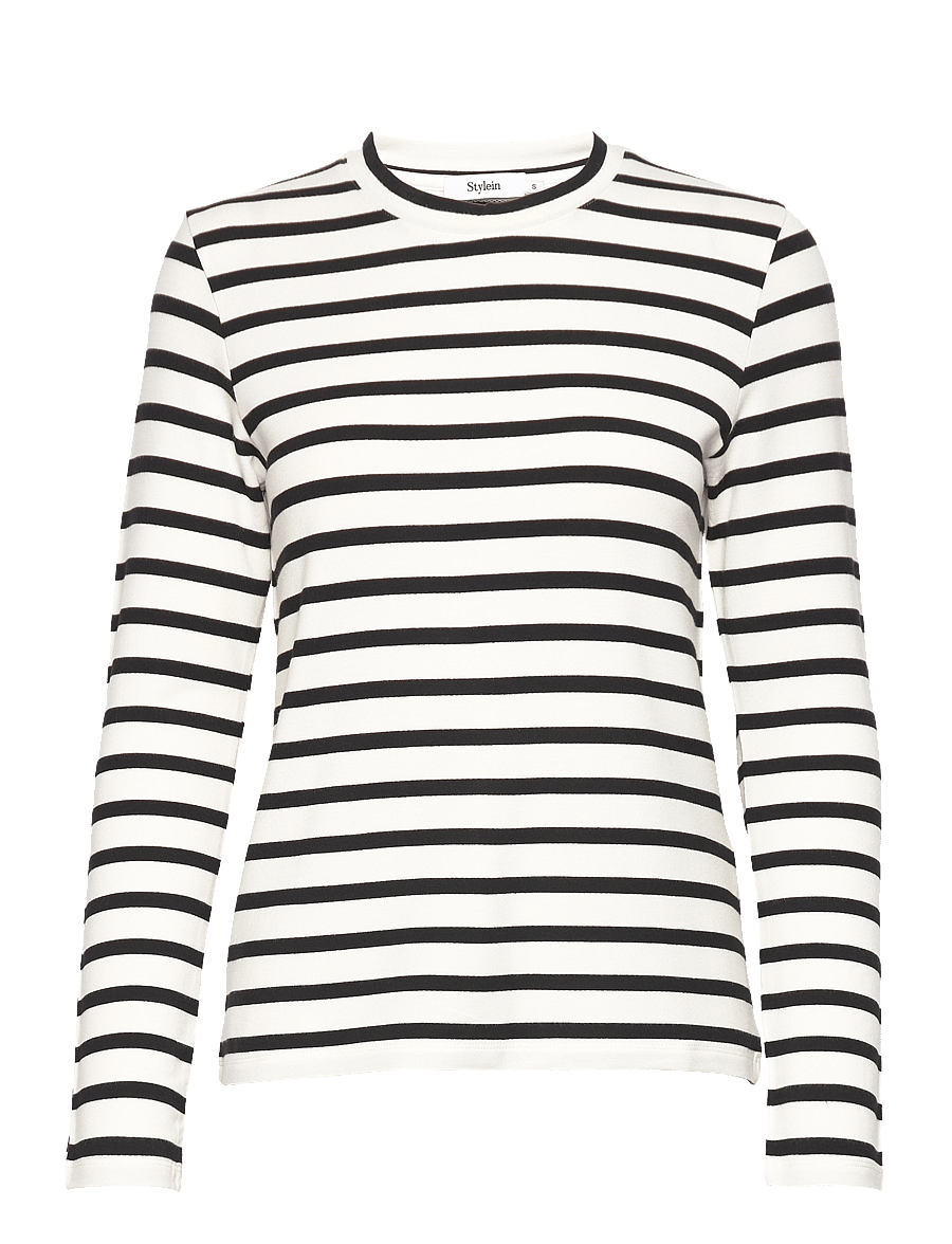 Stylein - CANVEY - long-sleeved tops - white w stripes - 1