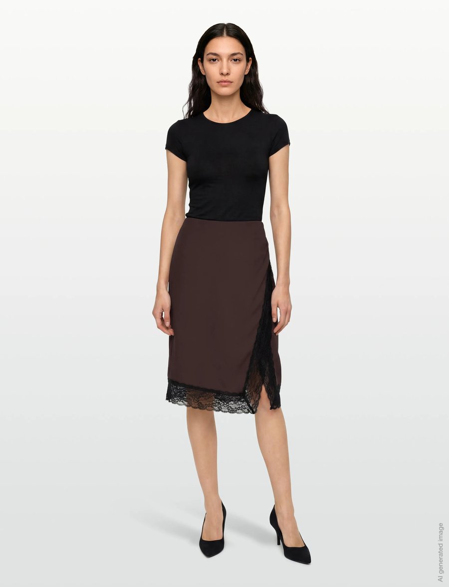 Stylein - MILLICENT - midiseelikud - coffee - 0