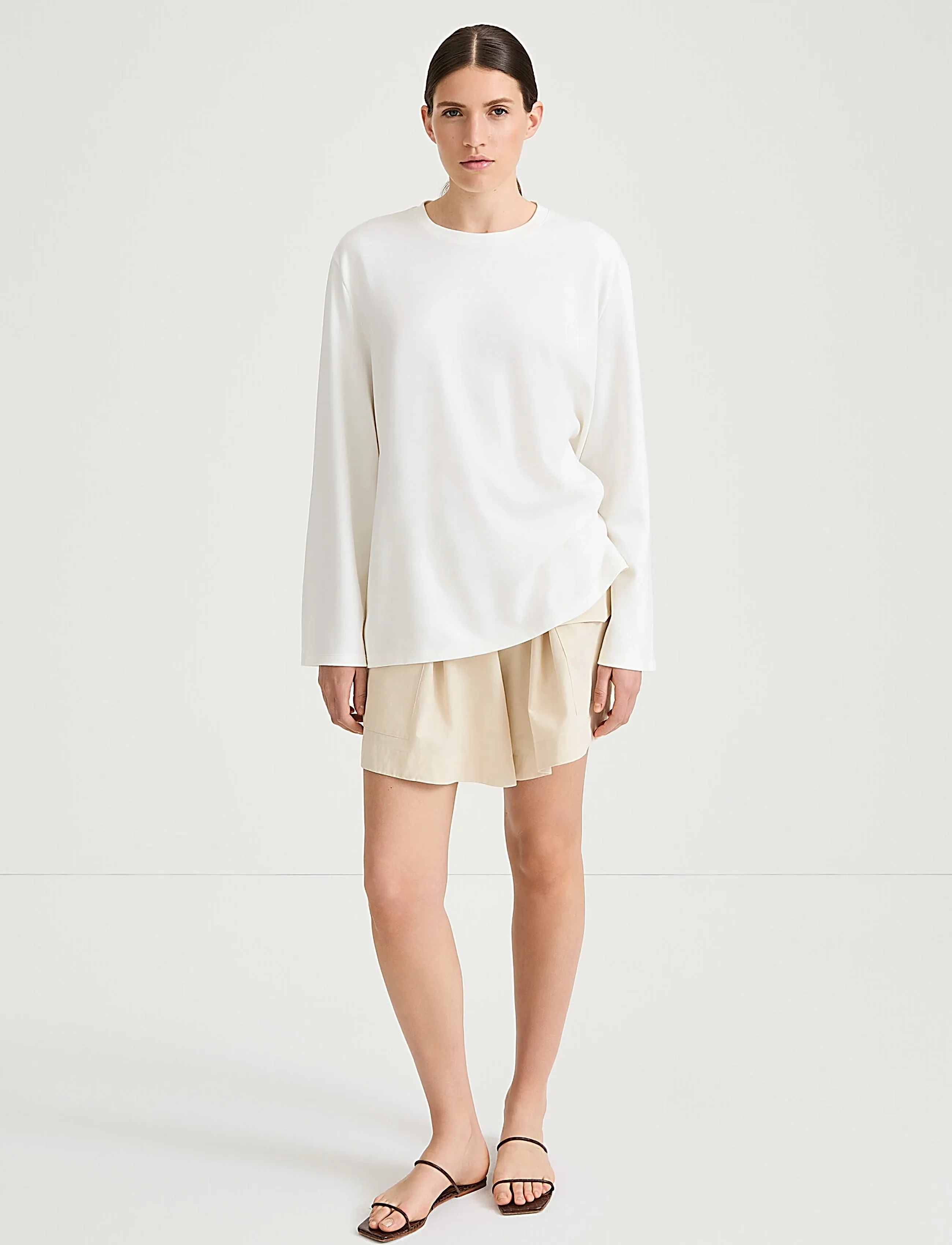 Stylein Sonya Shorts, L, Cream, Shorts > Afslappede Shorts, Dame