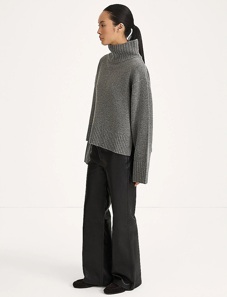 Stylein - Hilary Sweater - striktrøjer - mid grey - 2