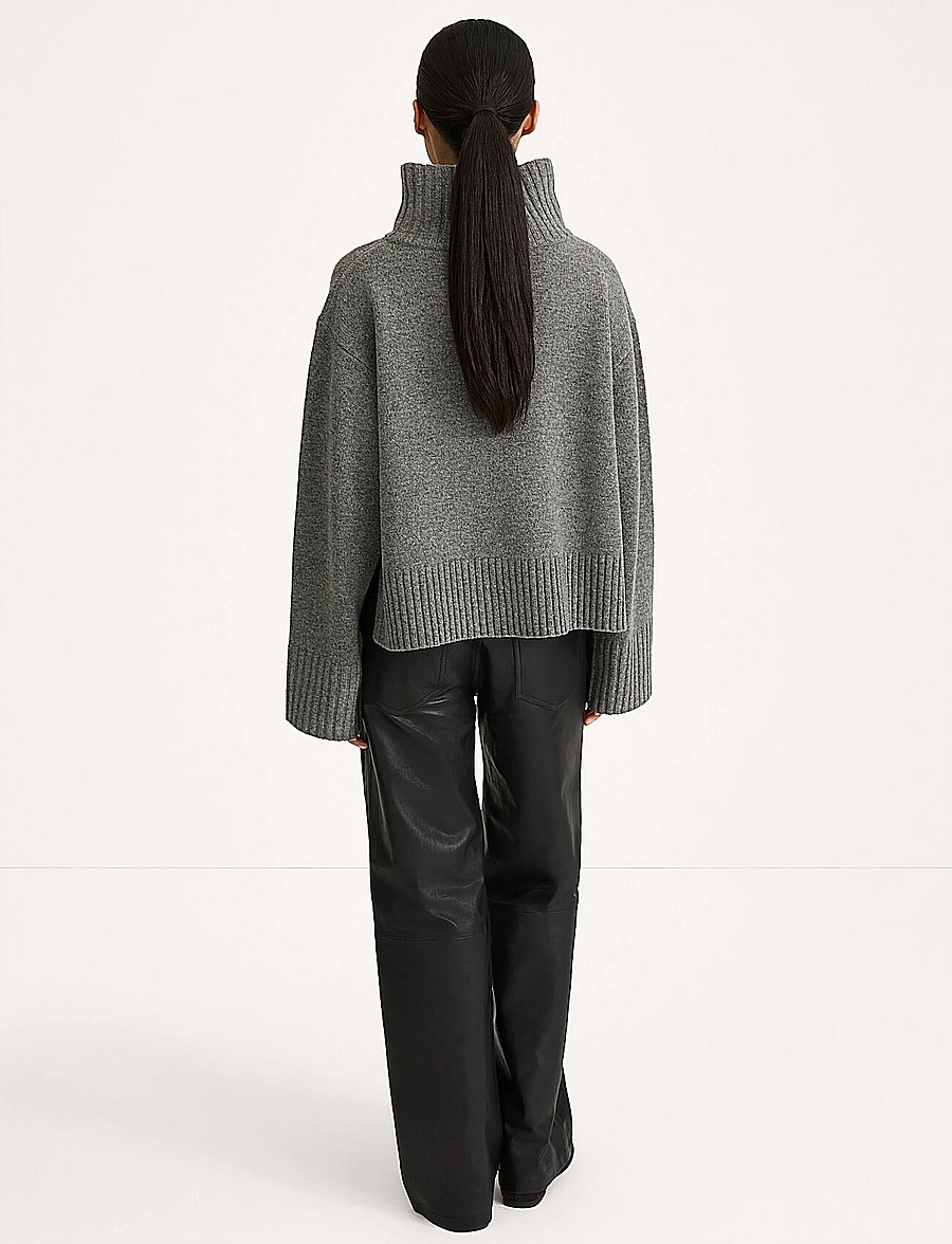 Stylein - Hilary Sweater - striktrøjer - mid grey - 3