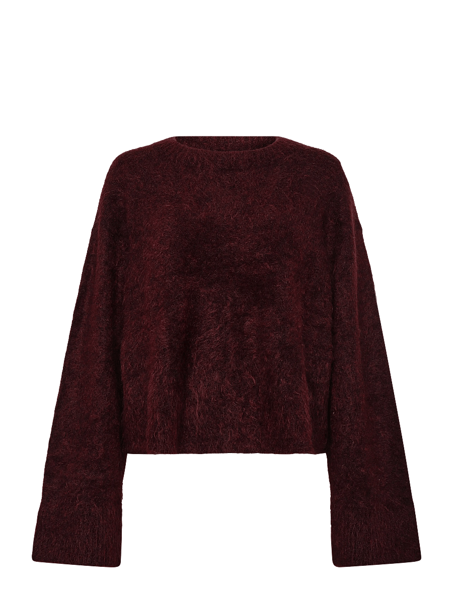 Stylein - NICLAS SHORT SWEATER - stickade tröjor - bordeaux - 1