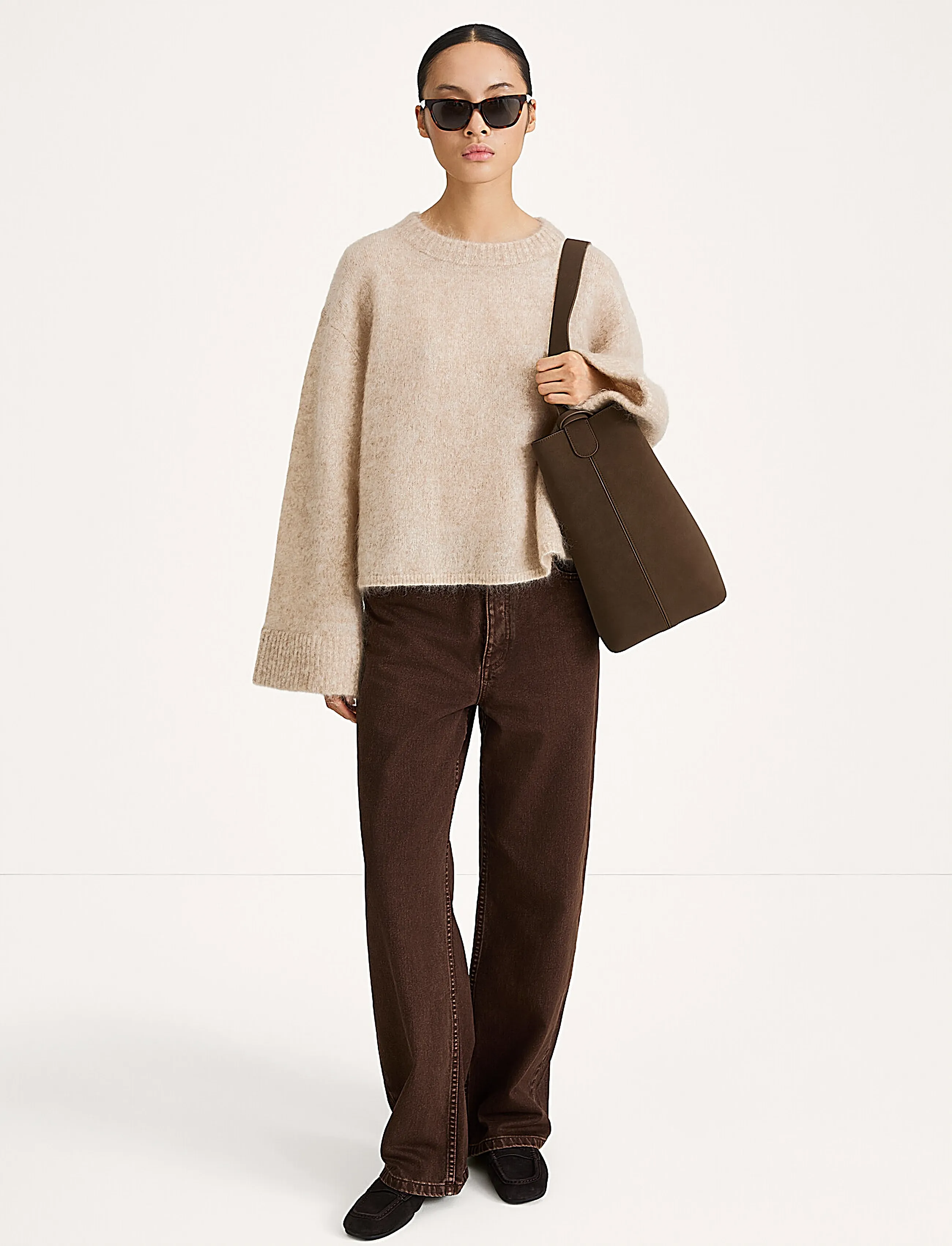 Stylein NICLAS SHORT SWEATER - Stylein - OYSTER / beige