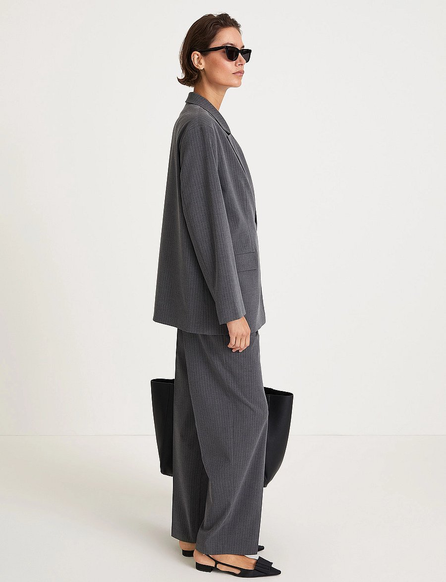 Stylein - BOVILLE TROUSERS - grey pinstripe - 3