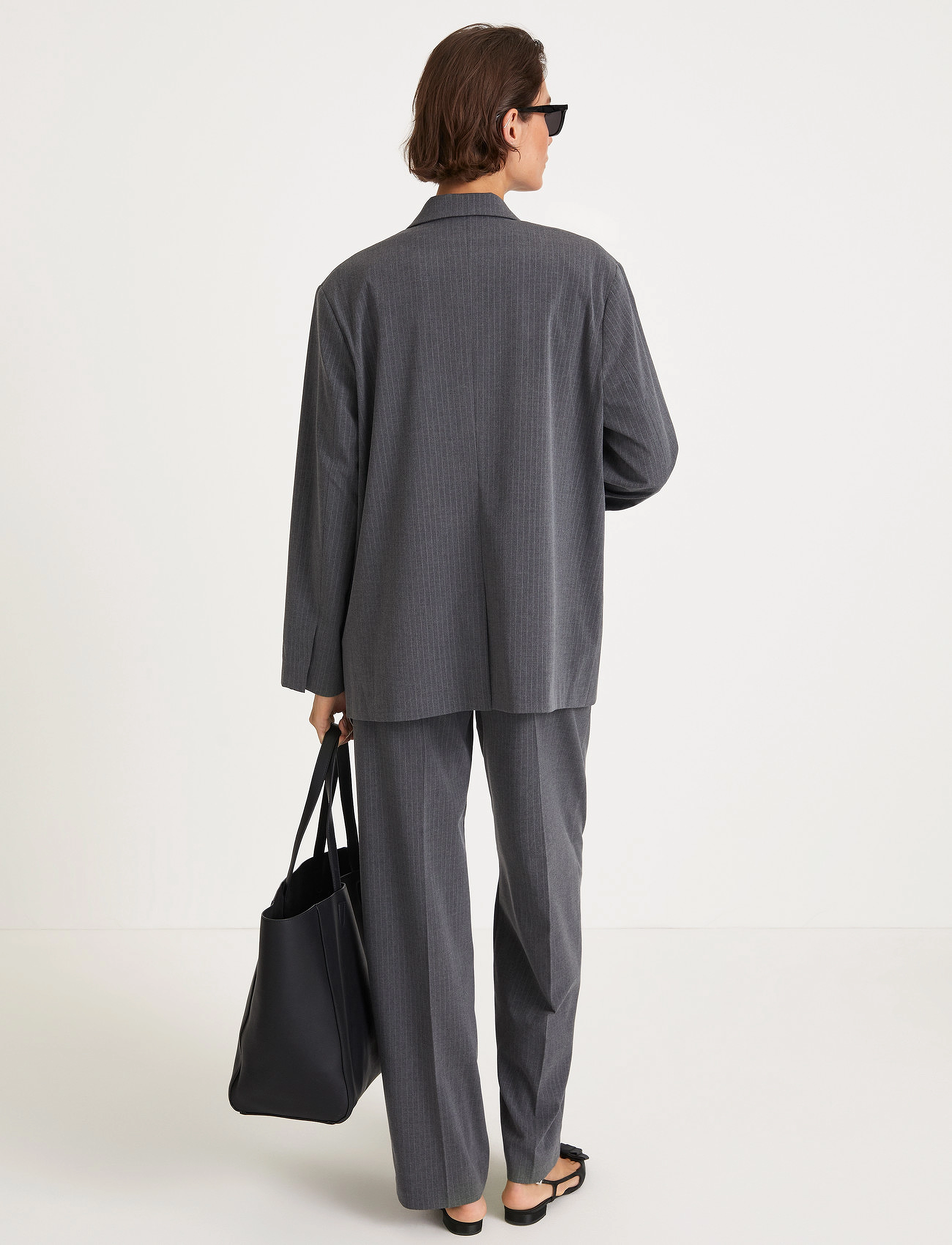 Stylein - BOVILLE TROUSERS - grey pinstripe - 4