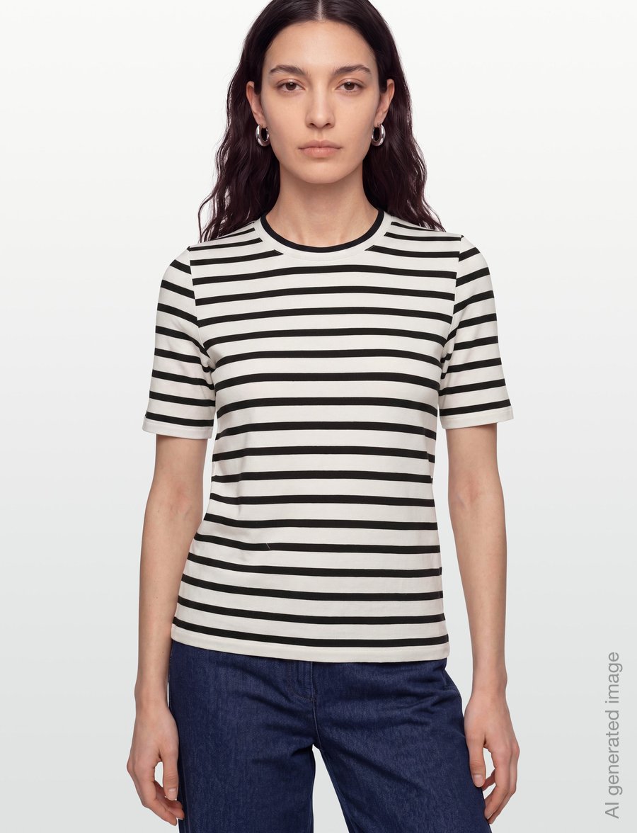 Stylein - CHAMBERS TOP - t-shirts & tops - white w stripes - 3