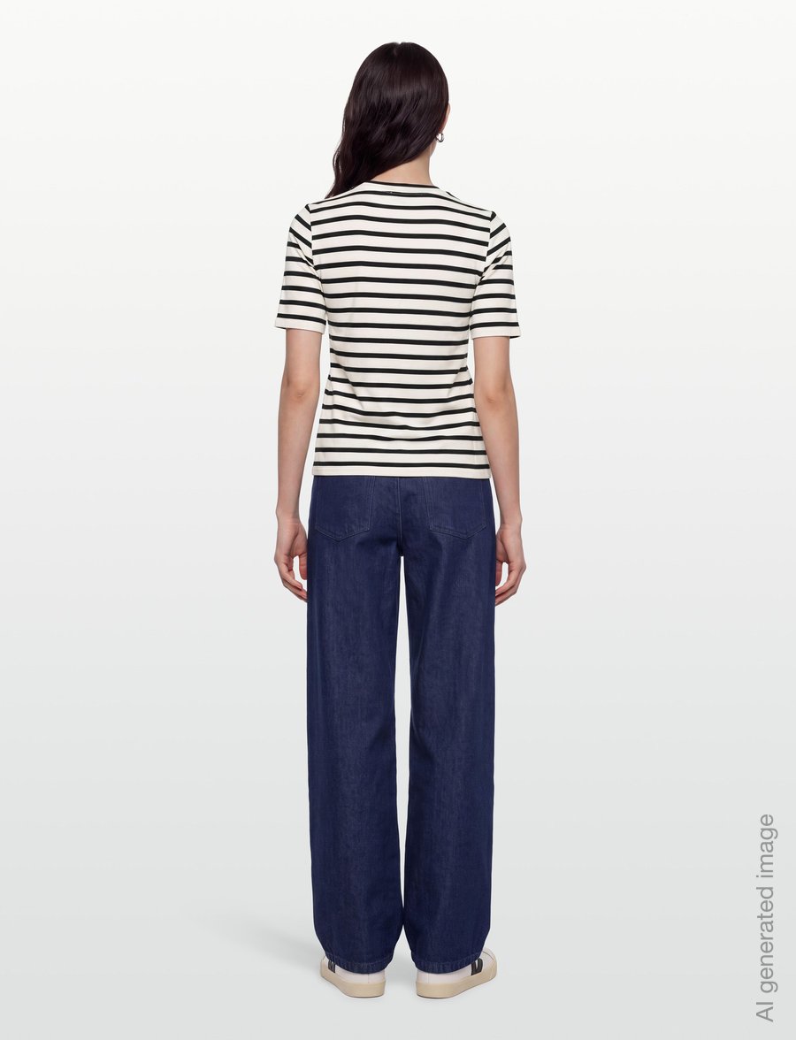 Stylein - CHAMBERS TOP - t-shirts & tops - white w stripes - 4