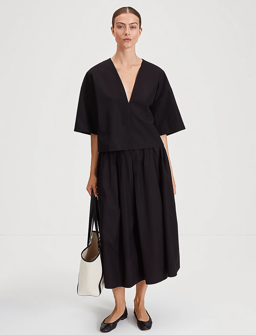 Stylein - JULIANNA BLOUSE - kurzämlige blusen - black - 0