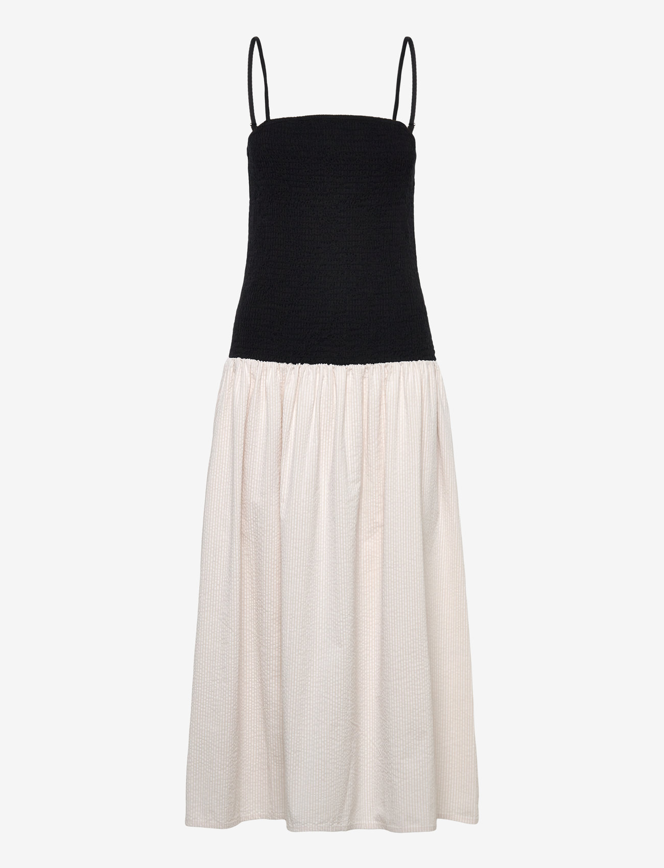 Stylein - MARTELLI DRESS - midi kjoler - black / beige stripe - 1