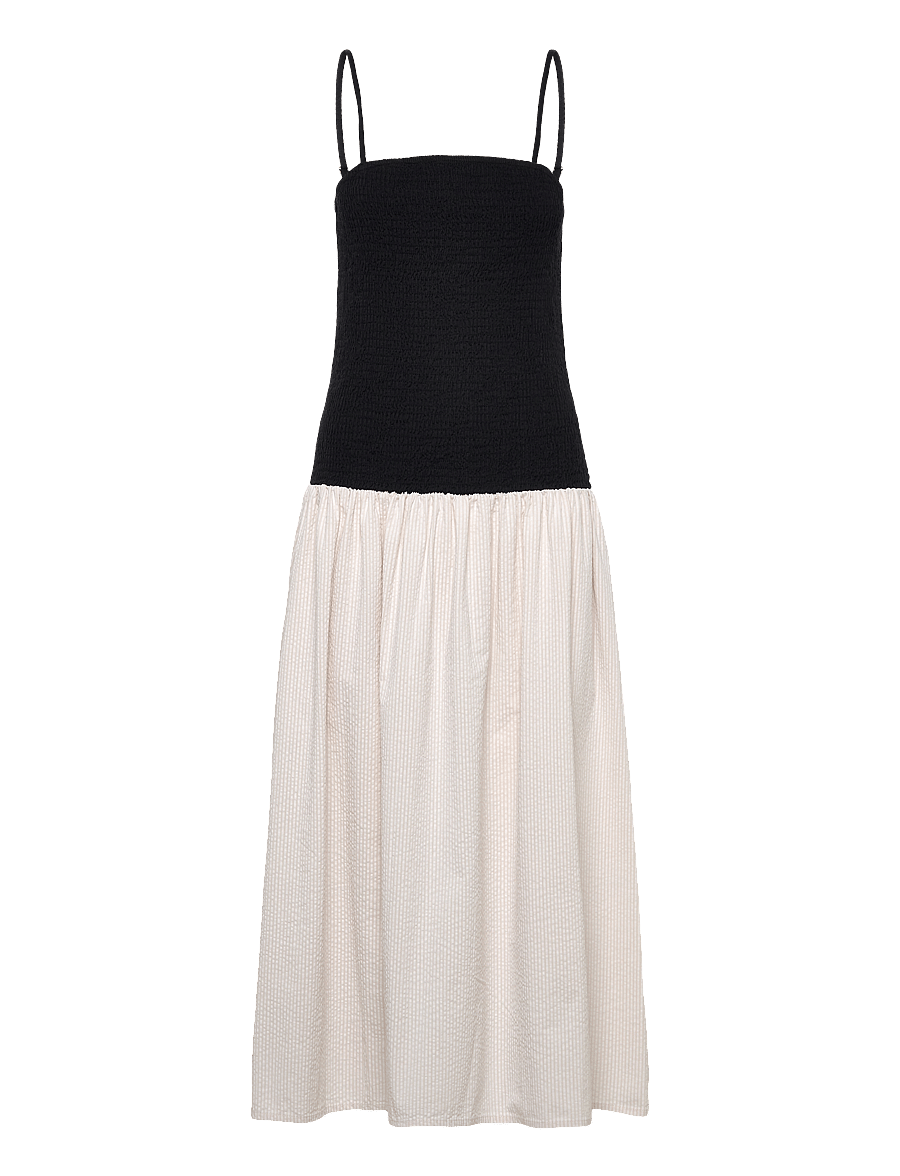 Stylein - MARTELLI DRESS - black / beige stripe - 1