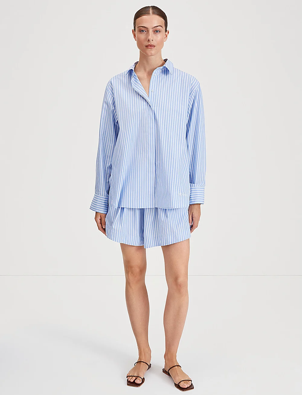 Stylein - JOJO SHORTS - casual shorts - blue/white stripe - 0