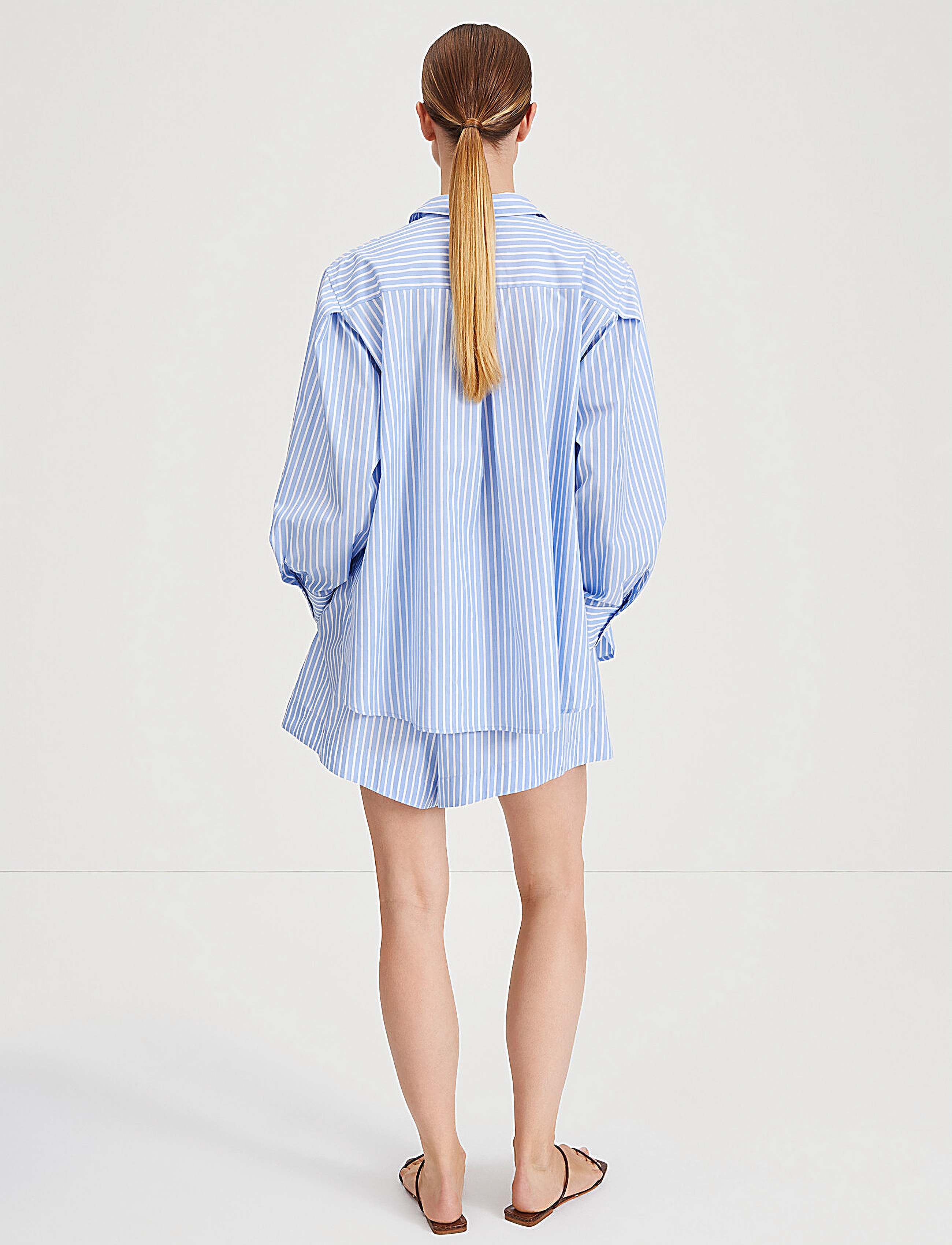Stylein - JOJO SHORTS - blue/white stripe - 4