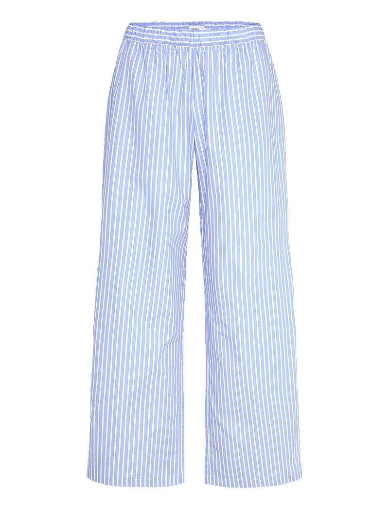 Stylein - JESSIE TROUSERS - hosen mit weitem bein - blue/white stripe - 1