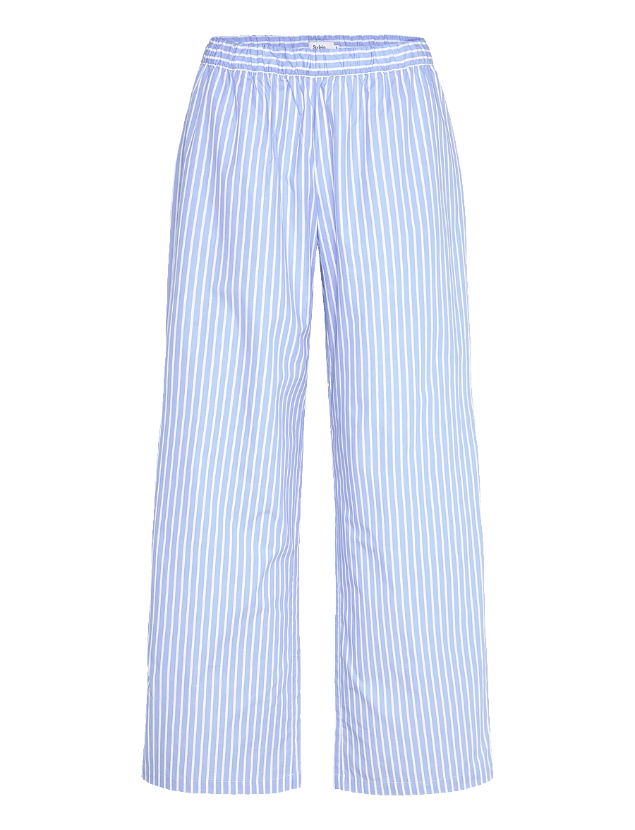 Stylein - JESSIE TROUSERS - bukser med brede ben - blue/white stripe - 1