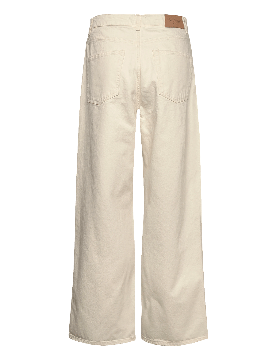Stylein - KAYNE DENIM TROUSERS - hosen mit weitem bein - ecru - 2