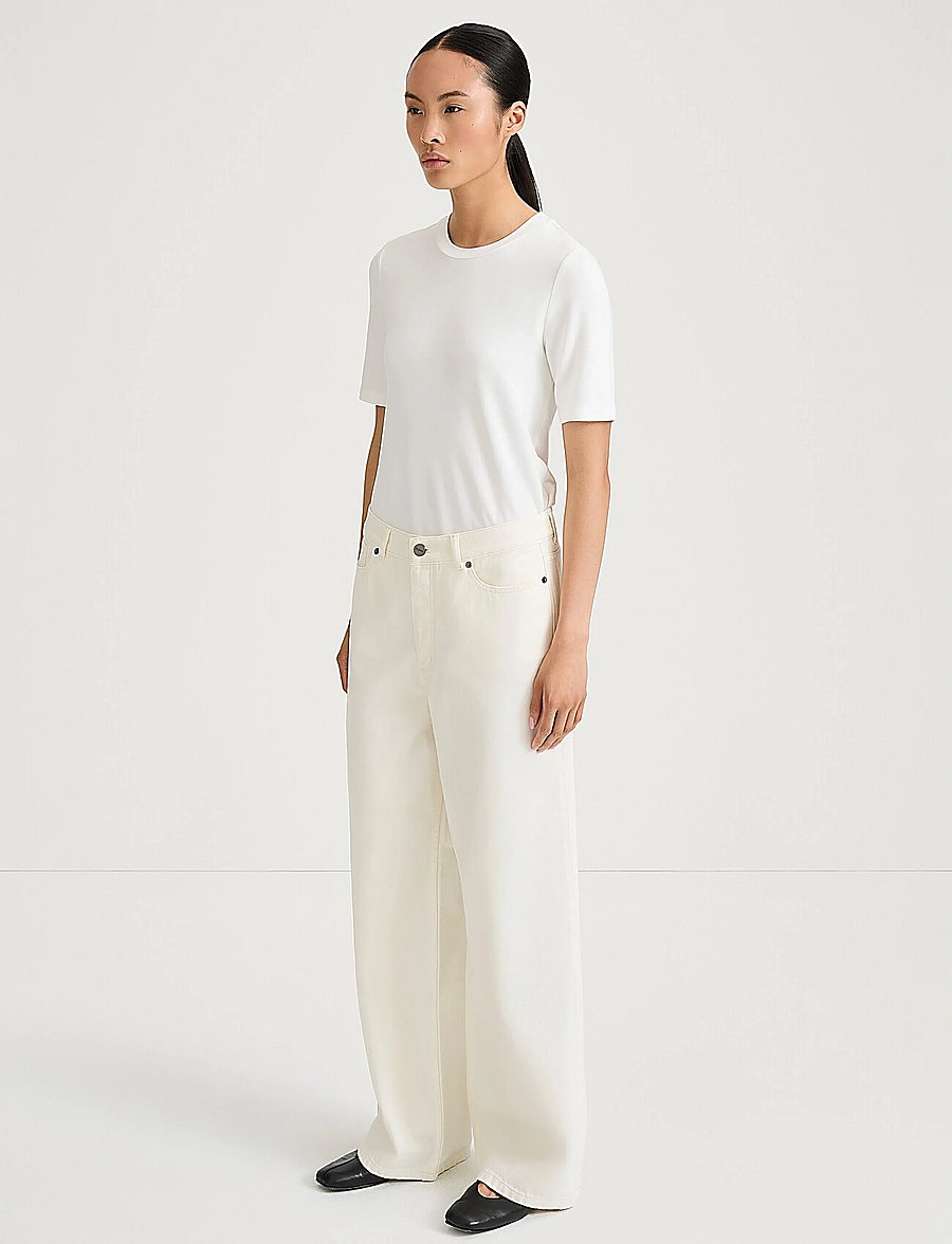 Stylein - KAYNE DENIM TROUSERS - hosen mit weitem bein - ecru - 3