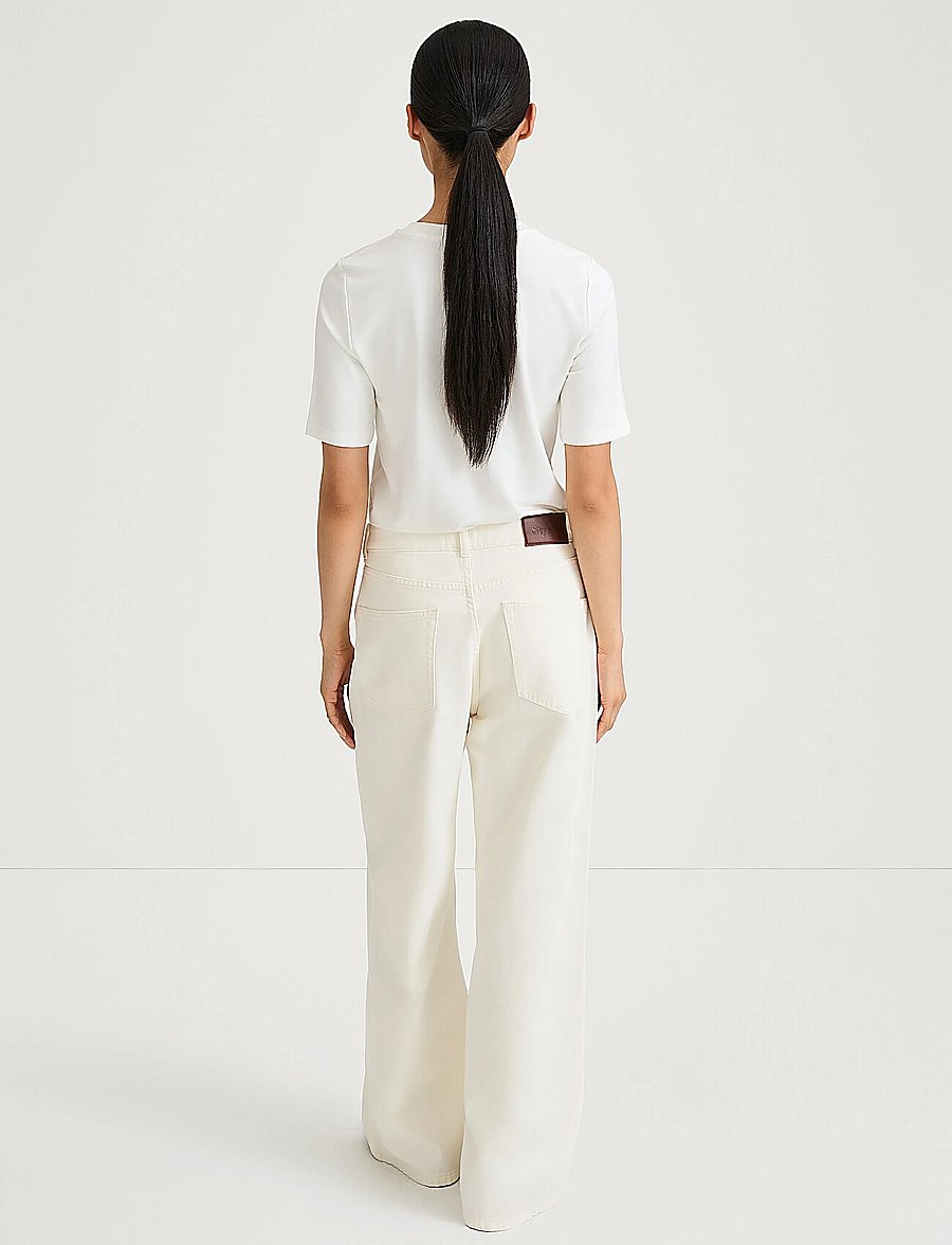 Stylein - KAYNE DENIM TROUSERS - hosen mit weitem bein - ecru - 4