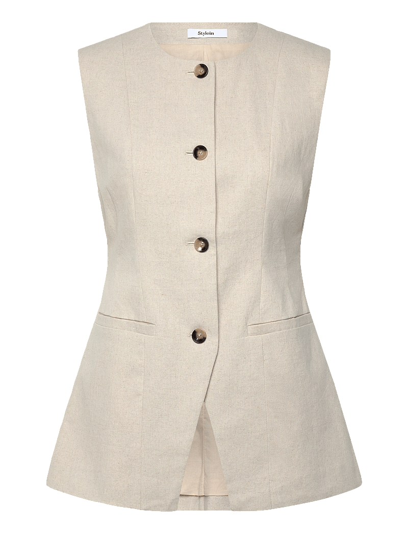 Stylein - SIRELLA VEST - Ülikonna vestid - raw linen - 1