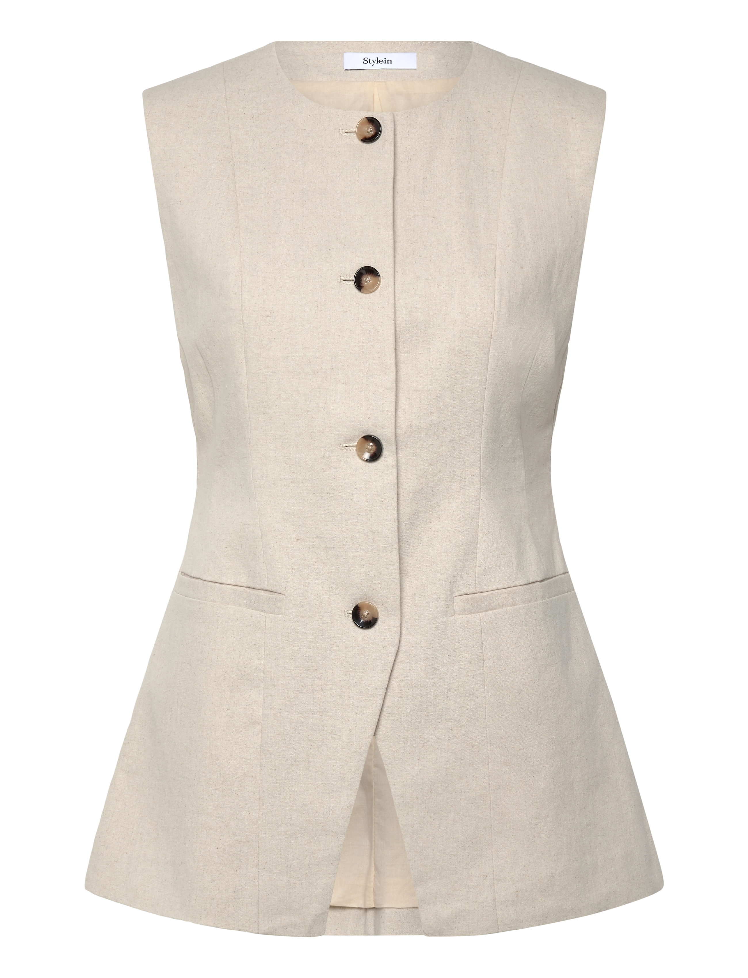 Stylein - SIRELLA VEST - raw linen - 1