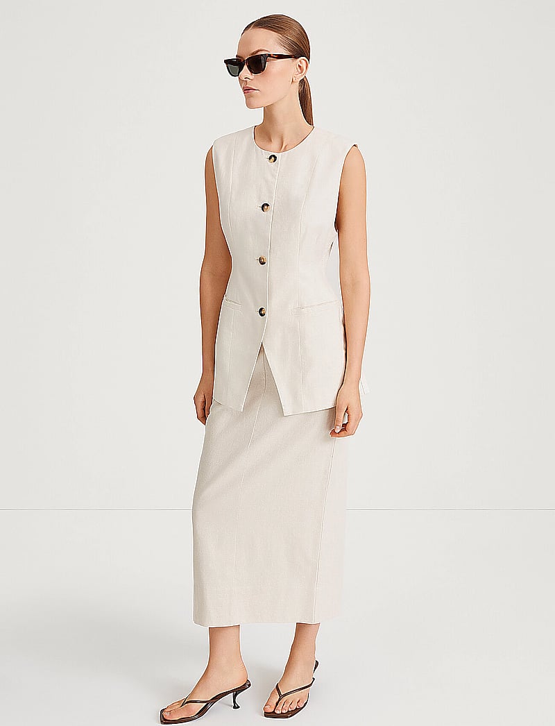 Stylein - SIRELLA VEST - Ülikonna vestid - raw linen - 3