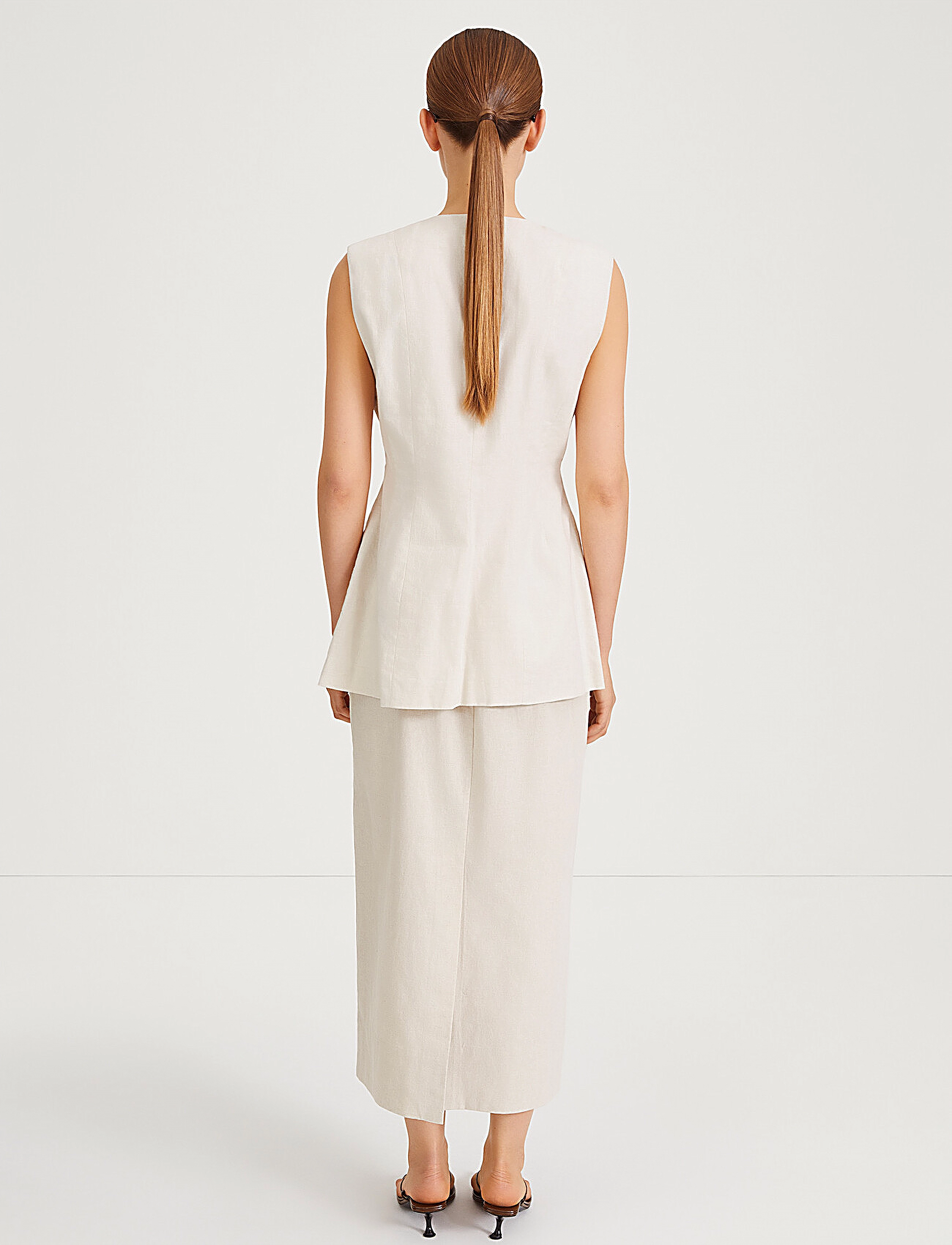 Stylein - SIRELLA VEST - raw linen - 4