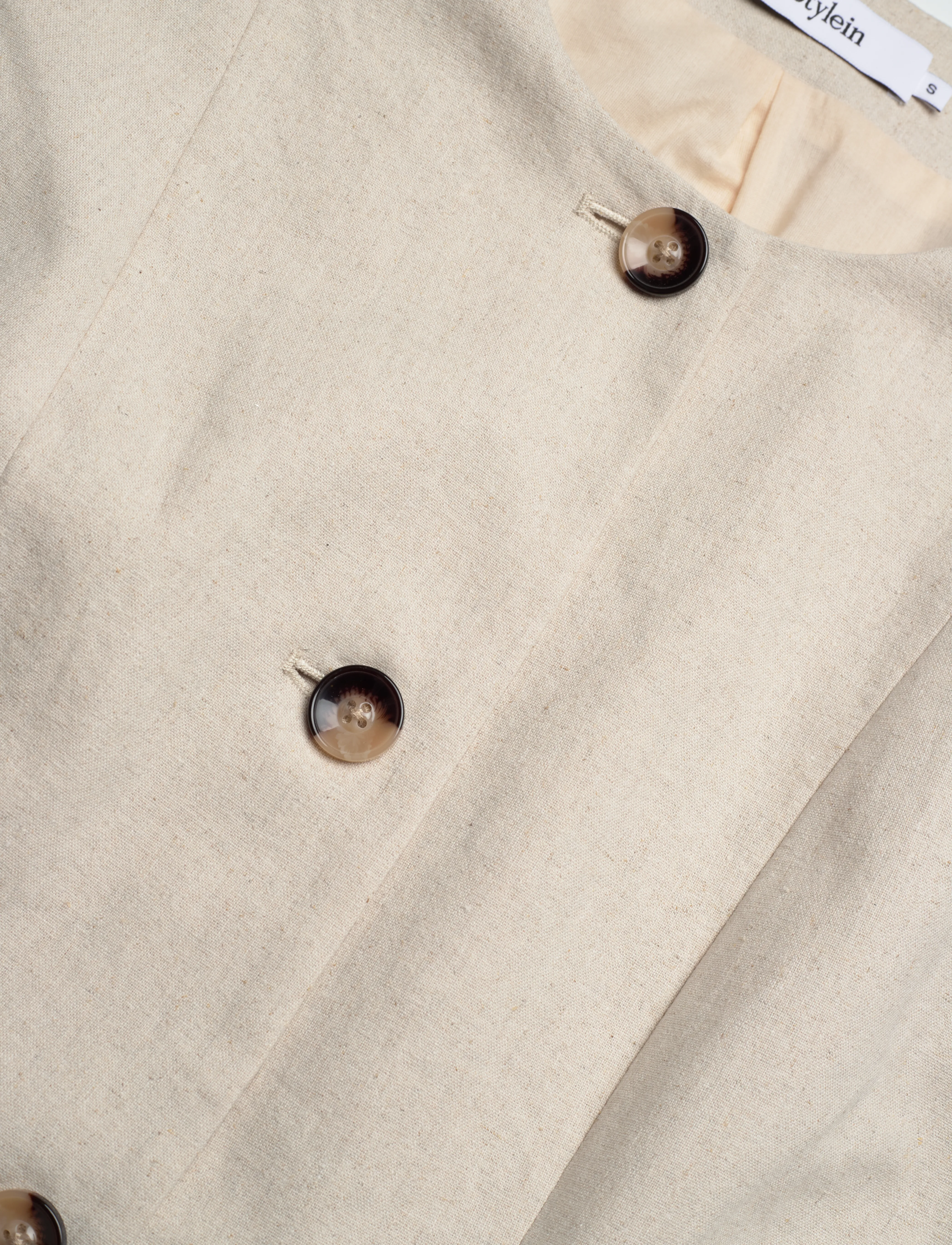 Stylein - SIRELLA VEST - raw linen - 5