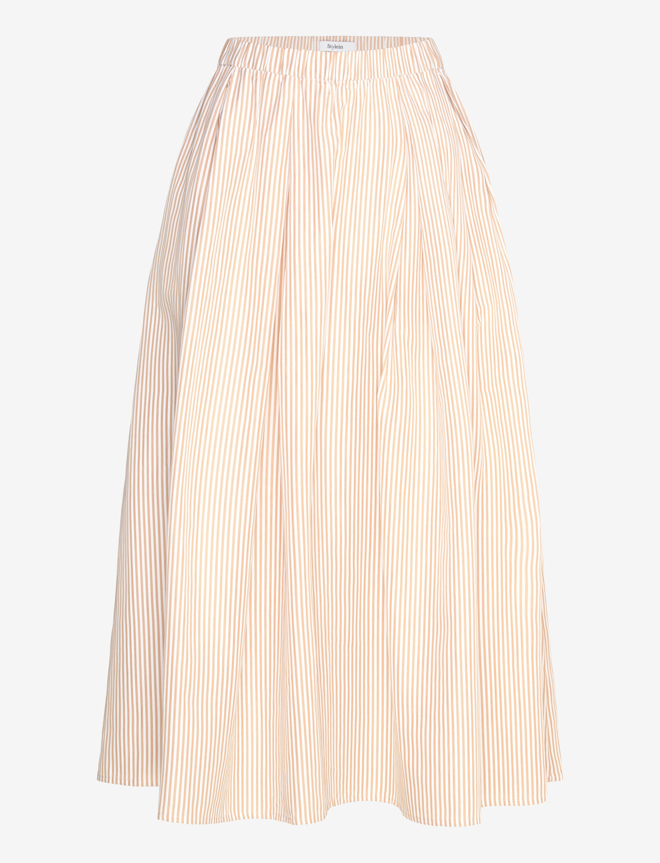 Stylein - JORINA SKIRT - midi skirts - gold / white stripe - 1