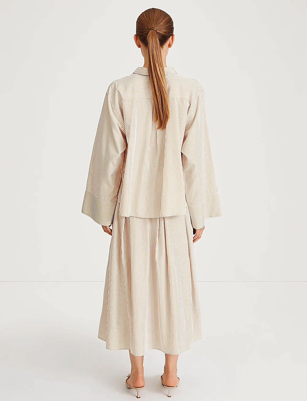 Stylein - JOVANNA SHIRT - langärmlige hemden - gold / white stripe - 4