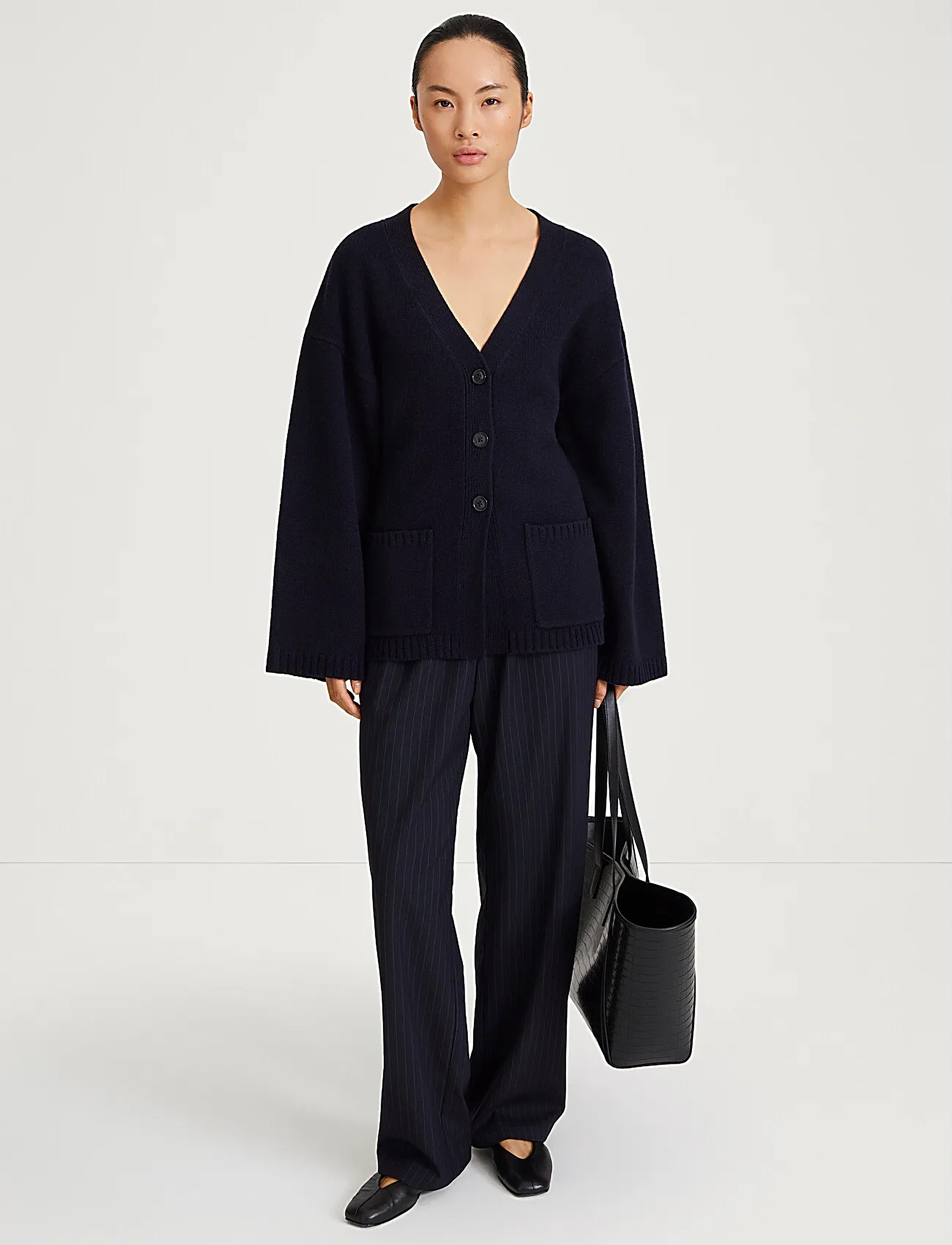 Stylein Helia Cardigan, M, Navy, Strik > Cardigans, Dame