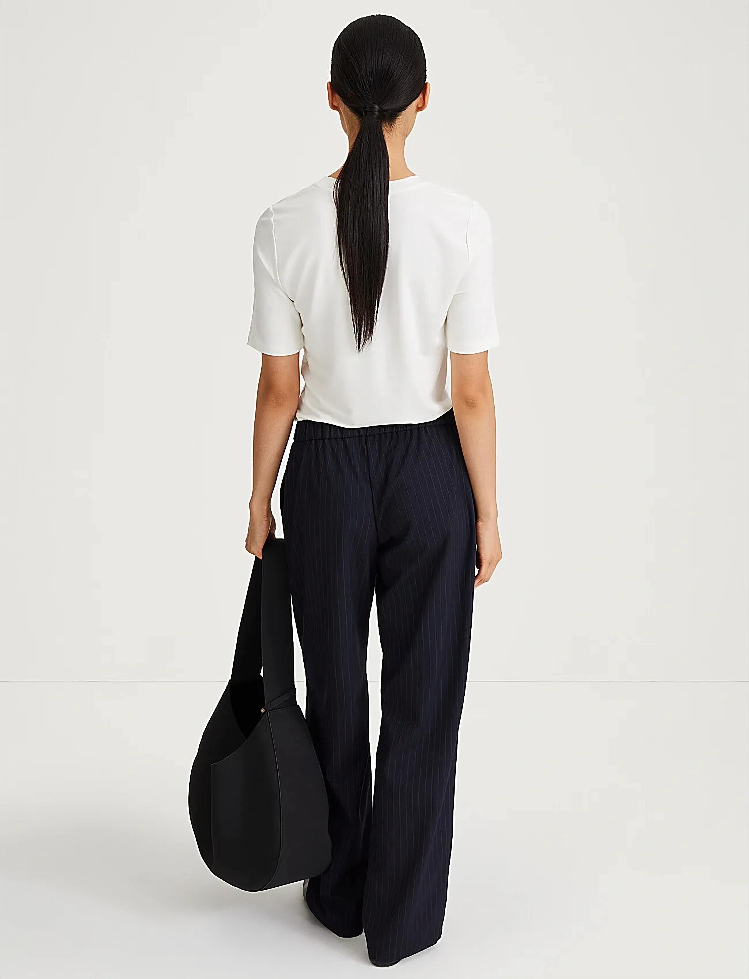 Stylein - BELICIA TROUSERS - navy pinstripe - 4