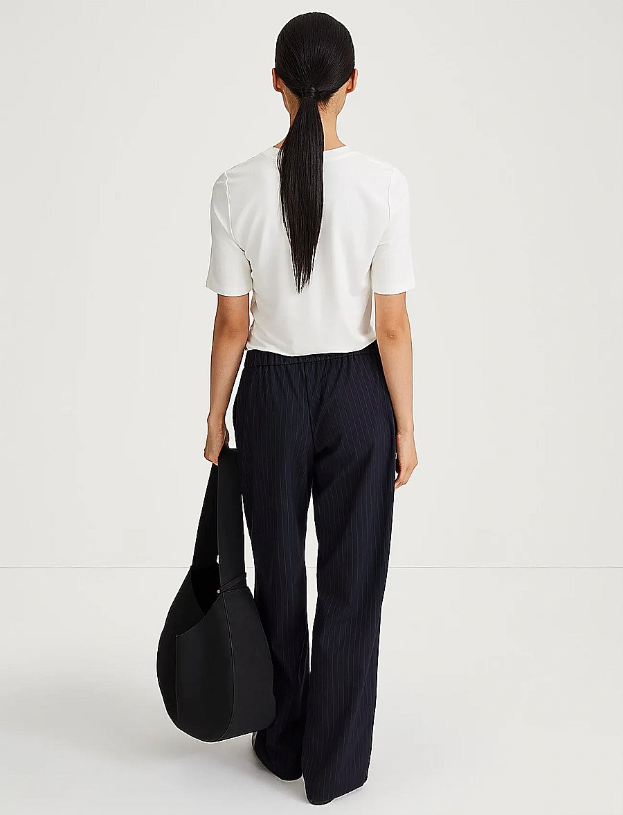 Stylein - BELICIA TROUSERS - navy pinstripe - 4