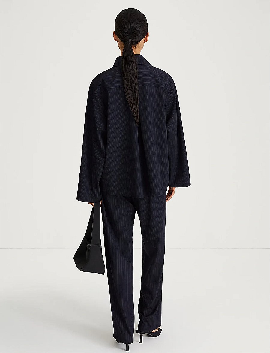 Stylein - BRENLY SHIRT - navy pinstripe - 4