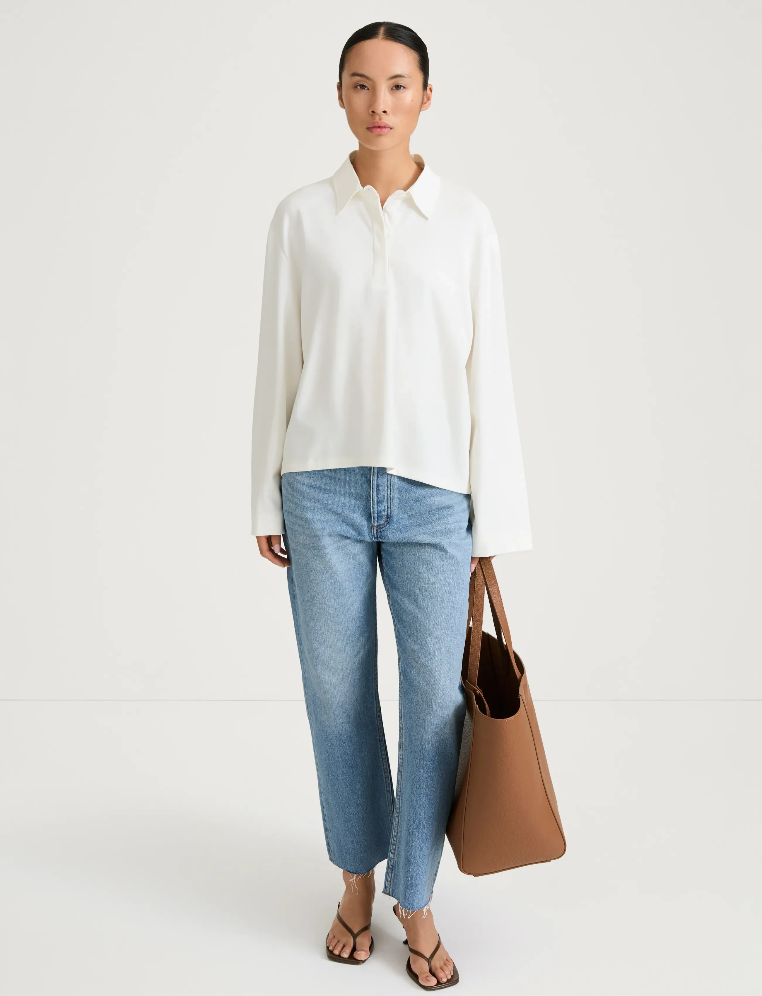 Stylein Janelle Top, L, T-shirts & Oberteile, Creme - Long-sleeved, Frauen