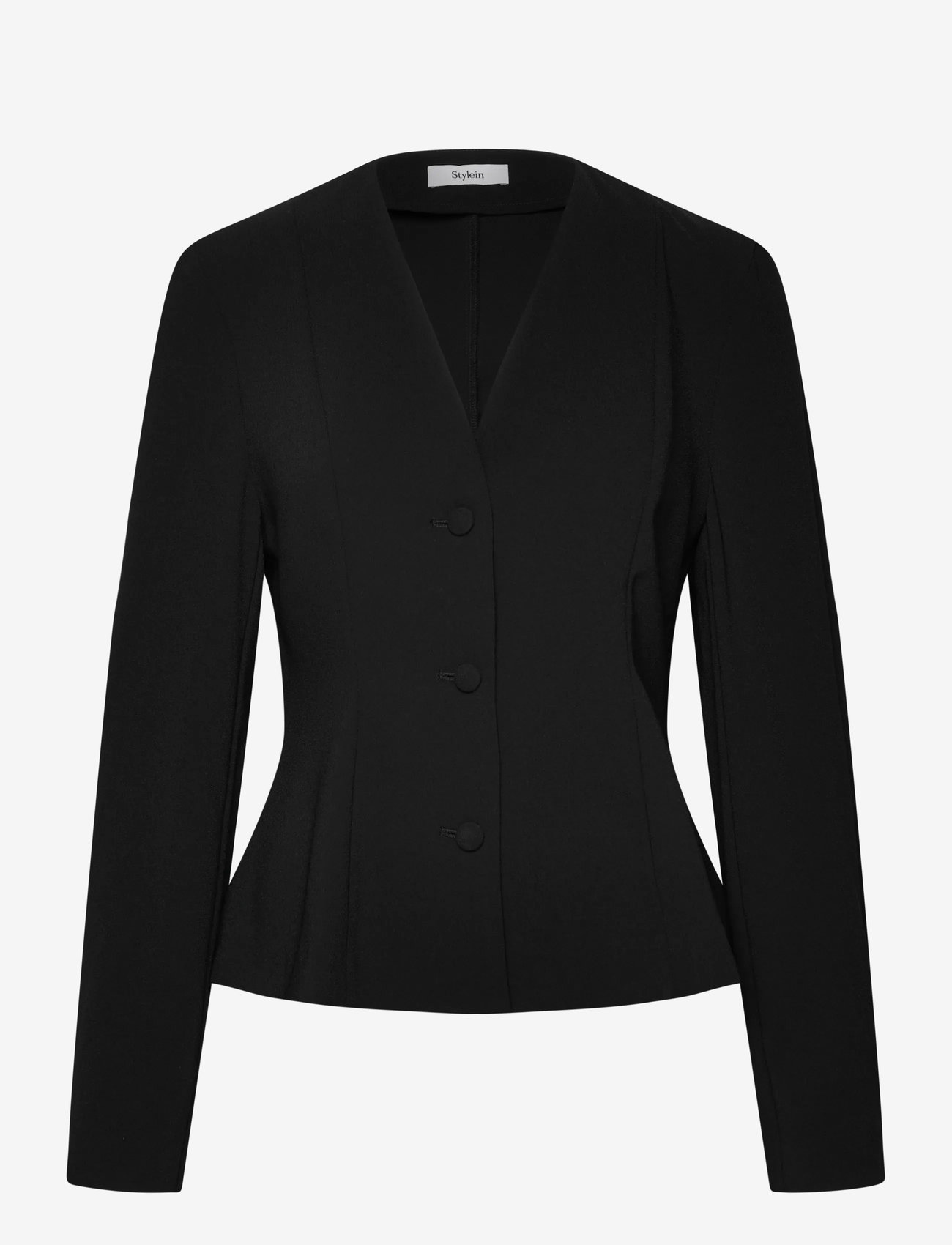 Stylein - BRIAR BLOUSE CREPE - enkeltradede blazere - black - 1