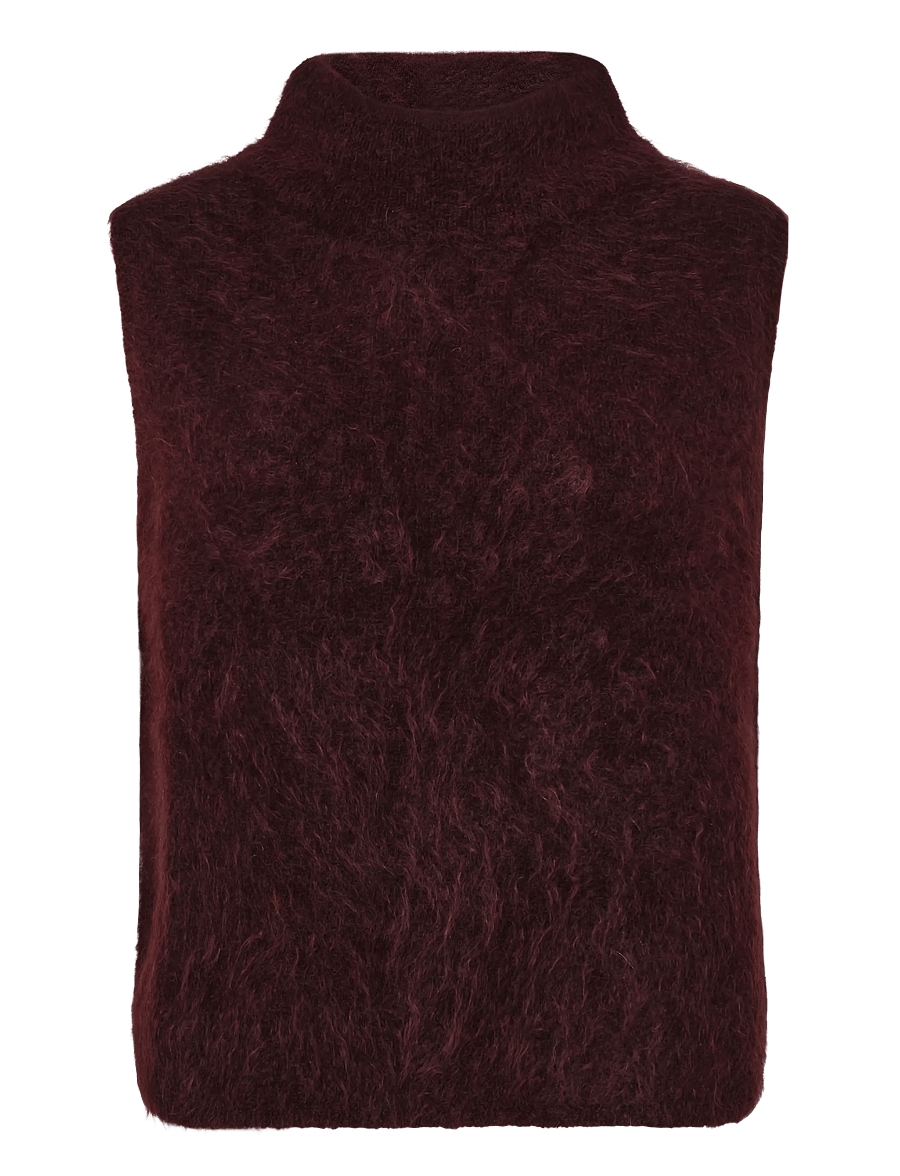 Stylein - NELLIE TOP - strikveste - bordeaux - 0