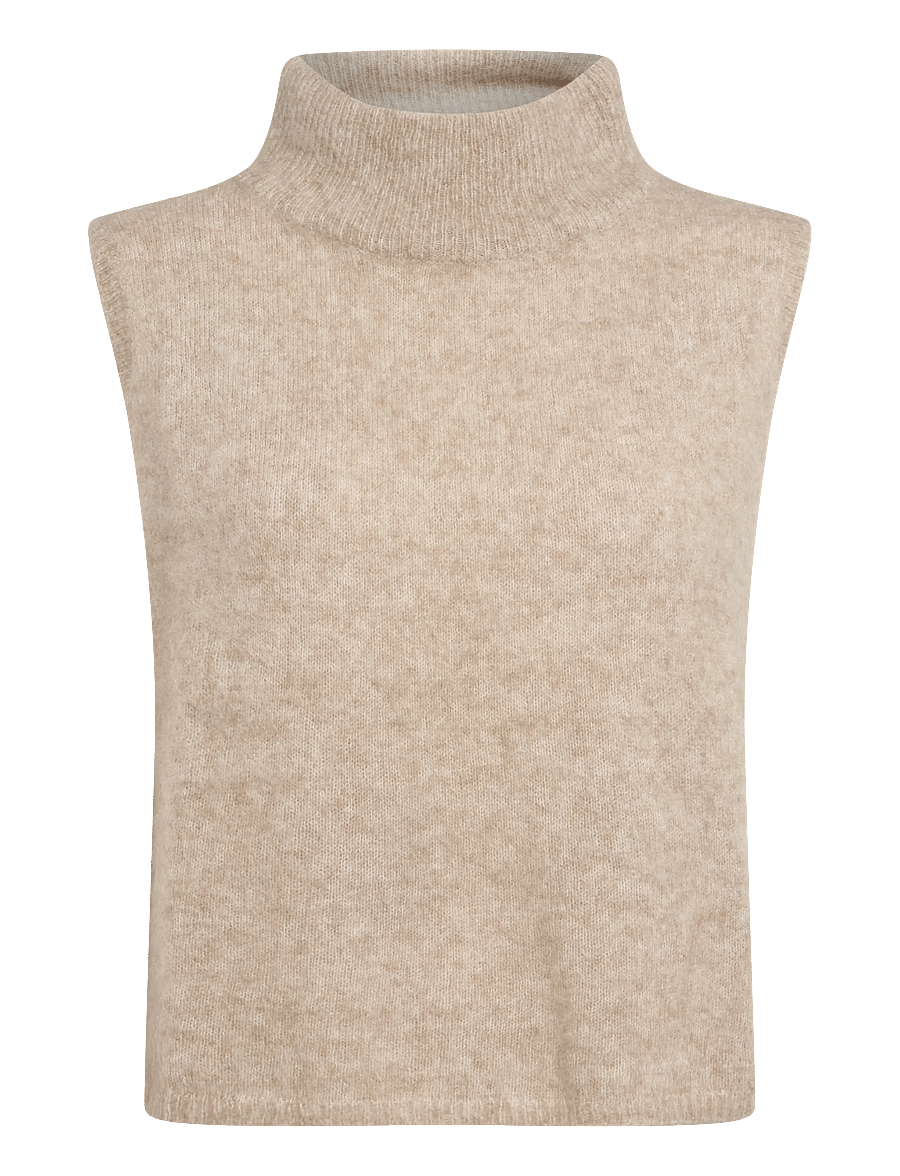 Stylein - NELLIE TOP - kootud vestid - oyster - 1