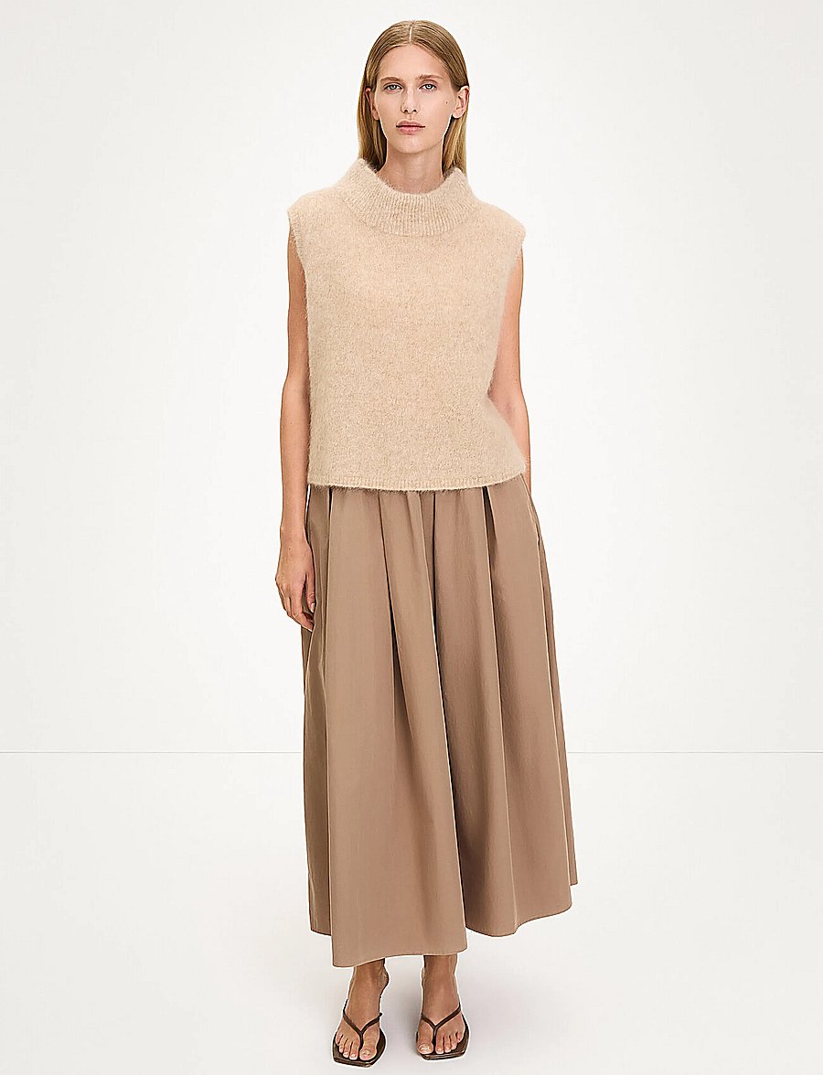 Stylein - NELLIE TOP - kootud vestid - oyster - 0