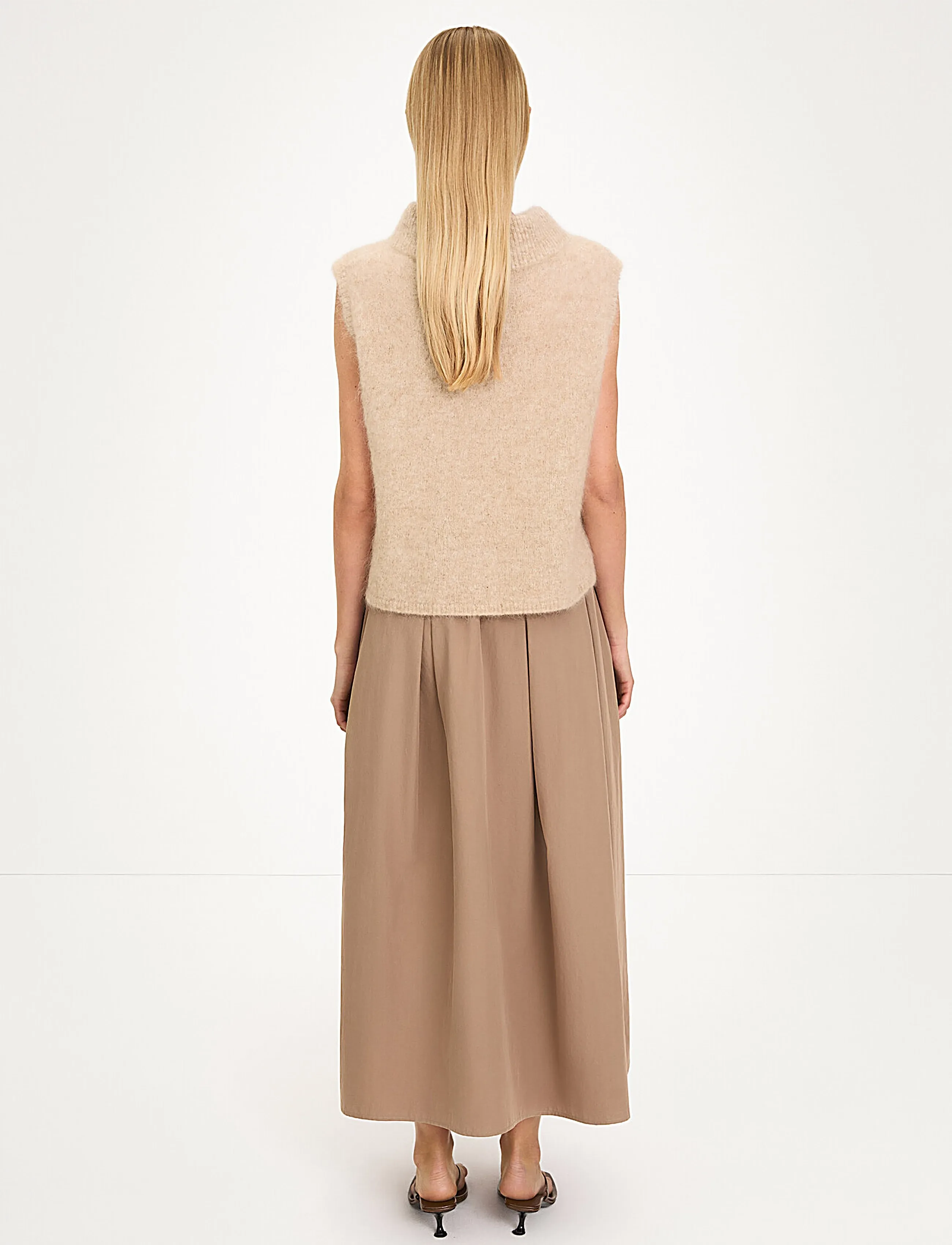 Stylein - NELLIE TOP - kootud vestid - oyster - 4