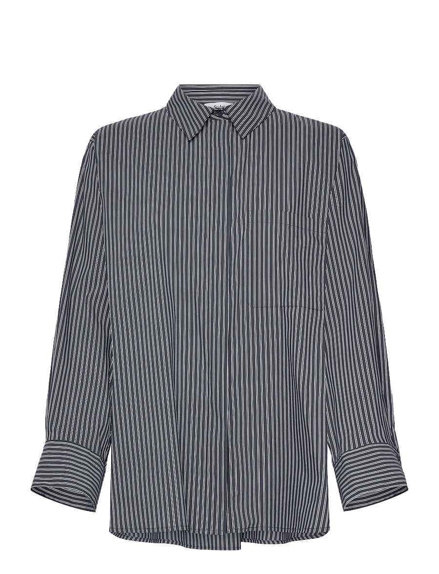 Stylein - JANSELL SHIRT - teksasärgid - steel blue stripe - 1