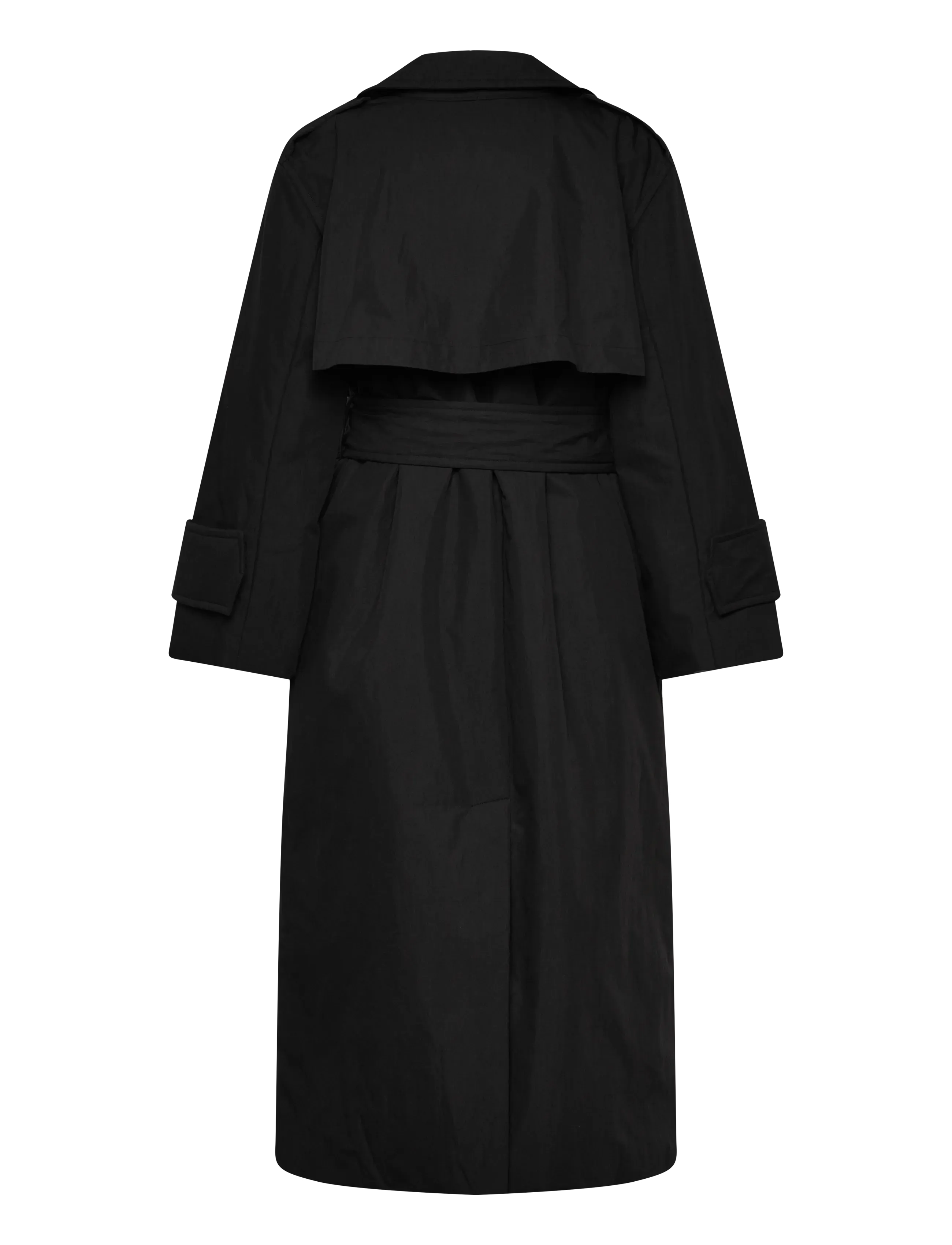 Stylein - SANDRA PADDED TRENCH - ytterkläder - black - 2