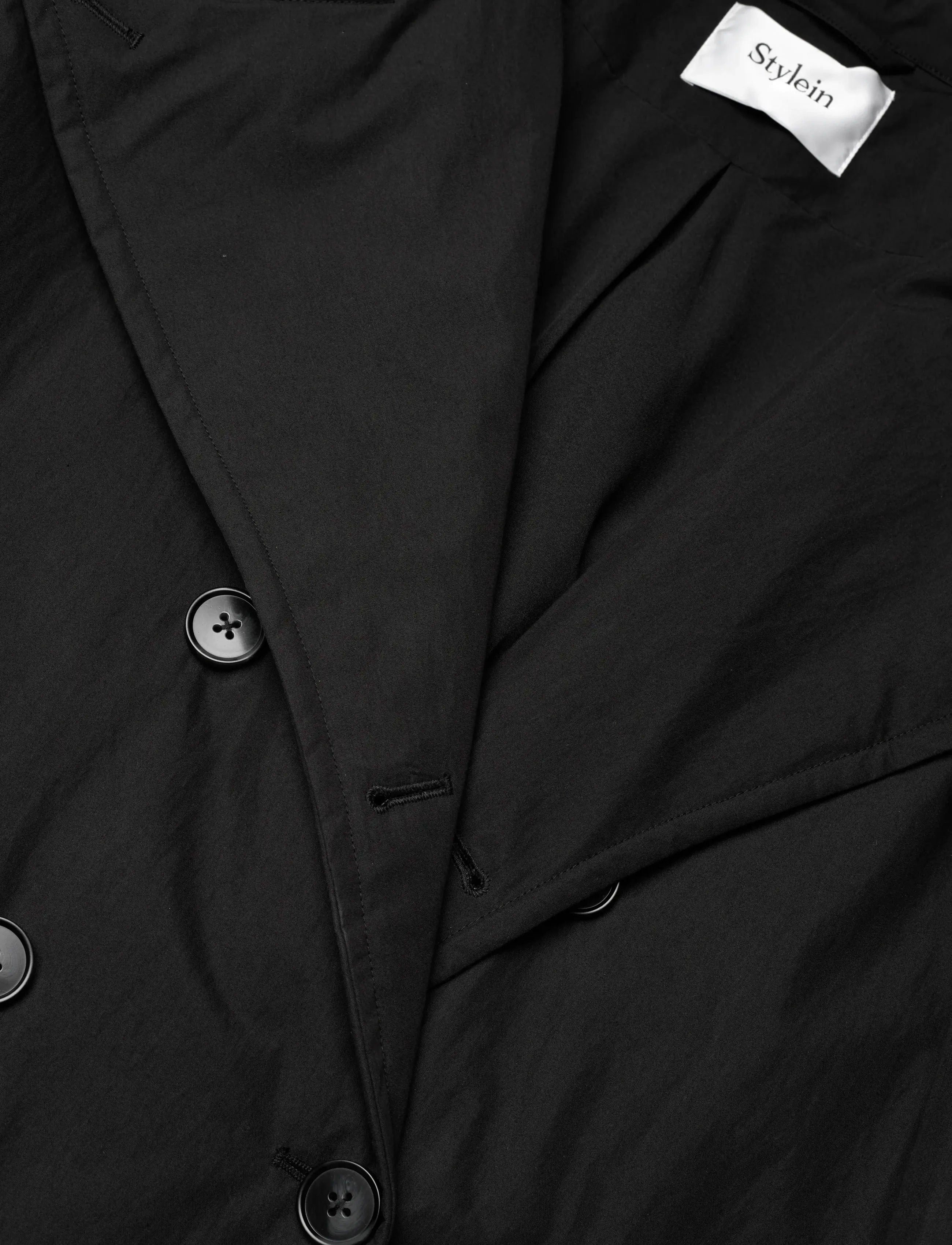 Stylein - SANDRA PADDED TRENCH - ytterkläder - black - 5
