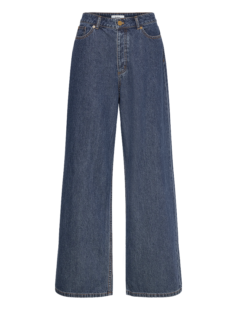 Stylein - KAYNE DENIM TROUSERS - hosen mit weitem bein - blue - 1