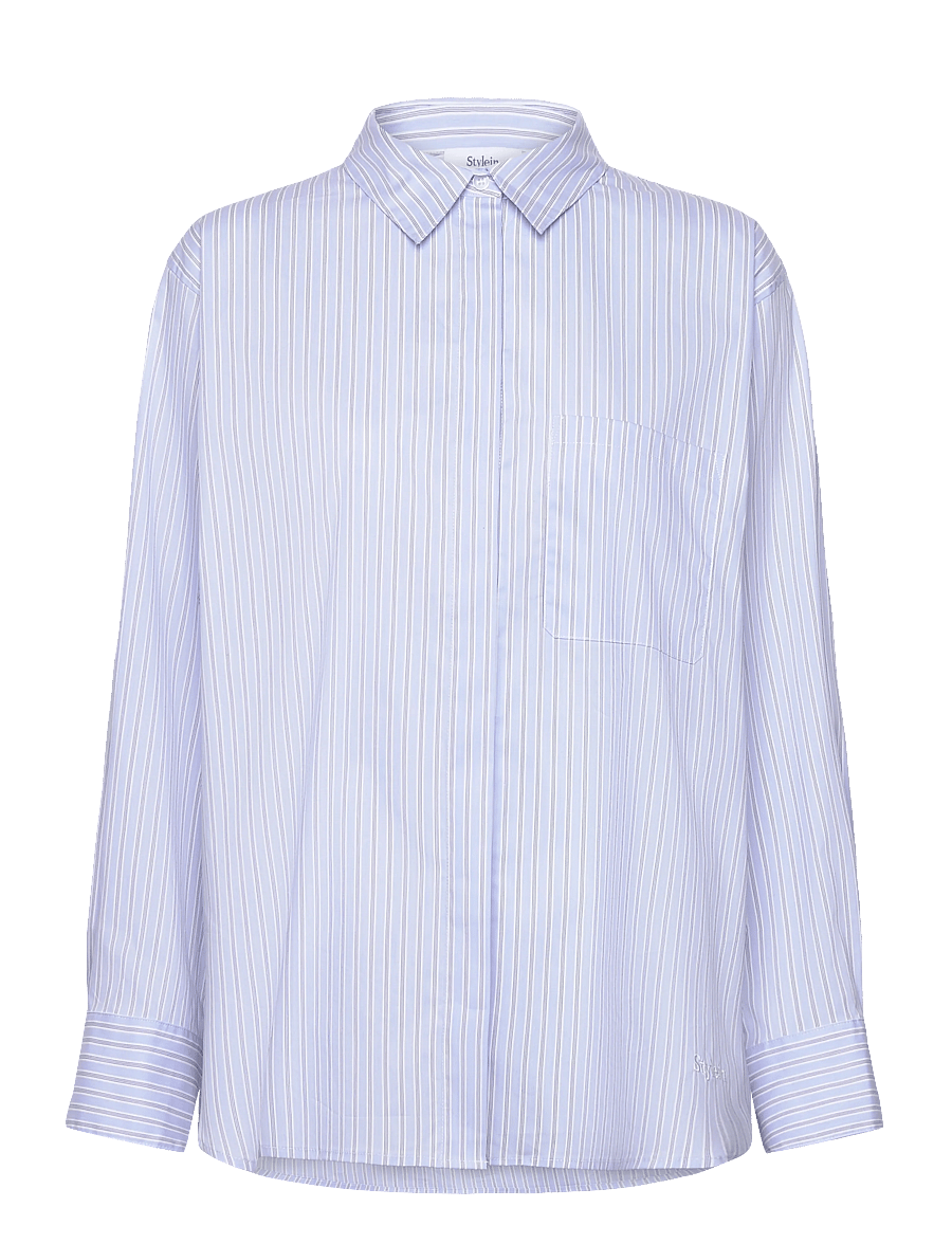 Stylein - JANSELL SHIRT - jeansskjortor - blue stripe - 1