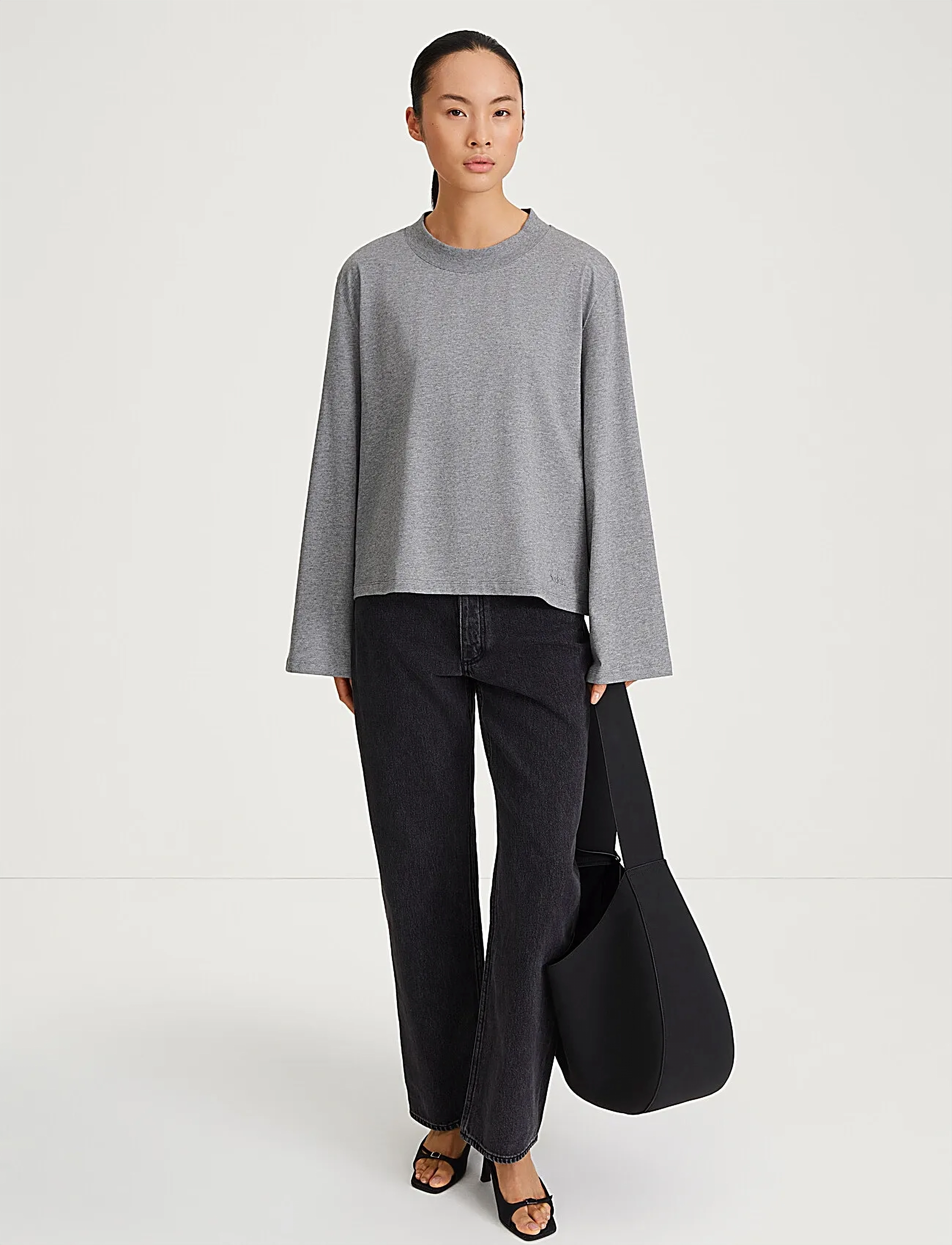 Stylein Joyce Long Sleeve Top, L, T-shirts & Oberteile, Grau - Long-sleeved, Frauen