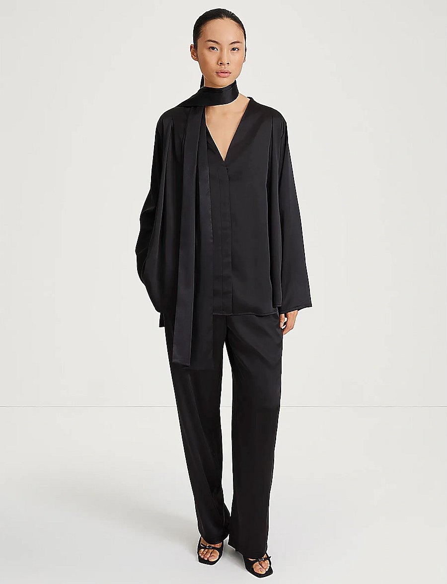 Stylein - MARBY BLOUSE - långärmade blusar - black - 0