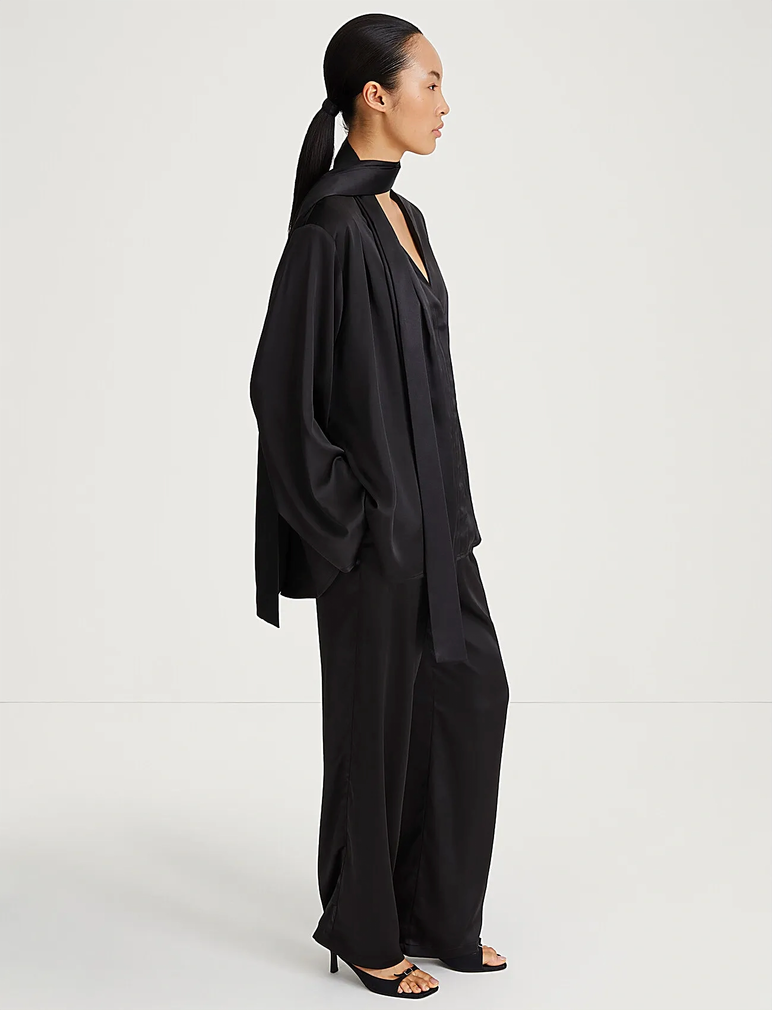 Stylein - MARBY BLOUSE - långärmade blusar - black - 3
