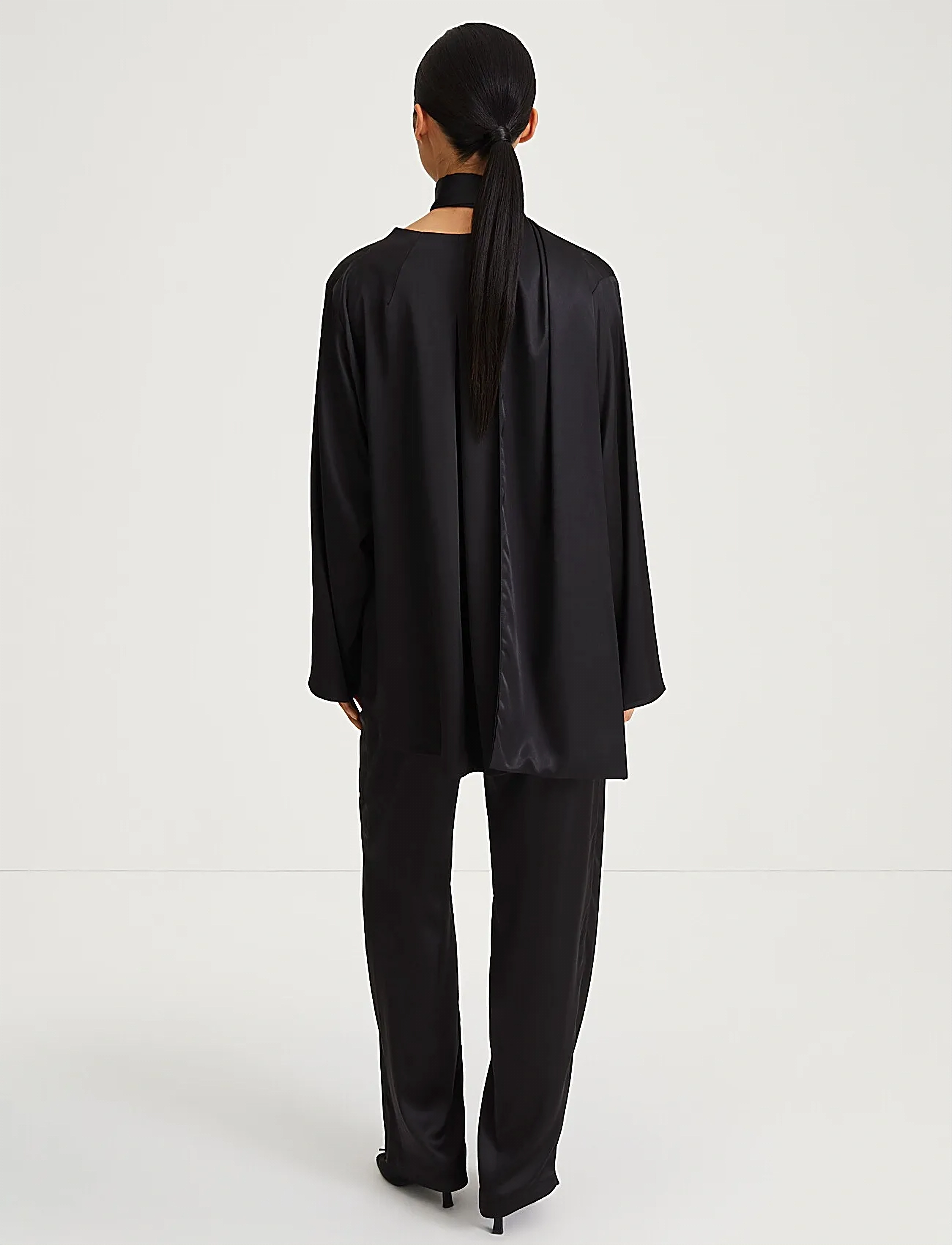 Stylein - MARBY BLOUSE - långärmade blusar - black - 4