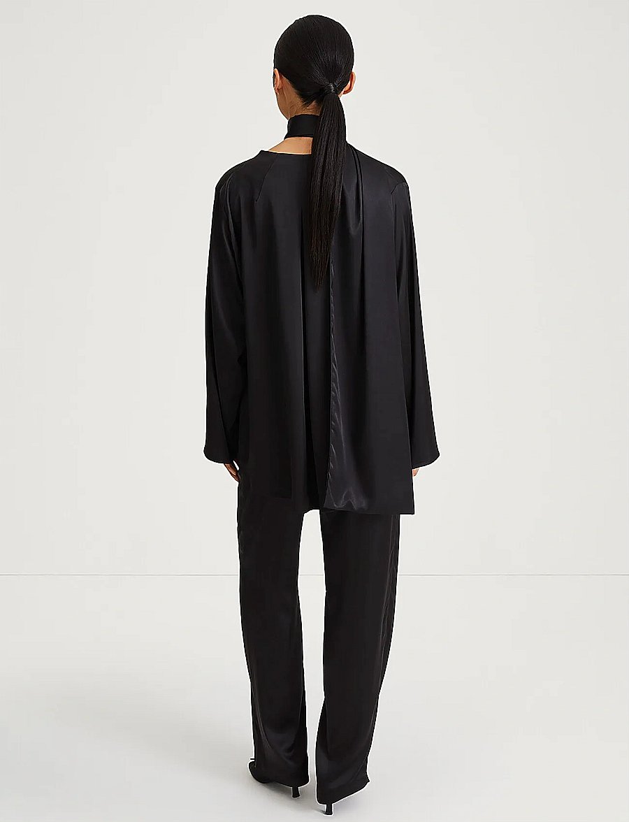 Stylein - MARBY BLOUSE - långärmade blusar - black - 4