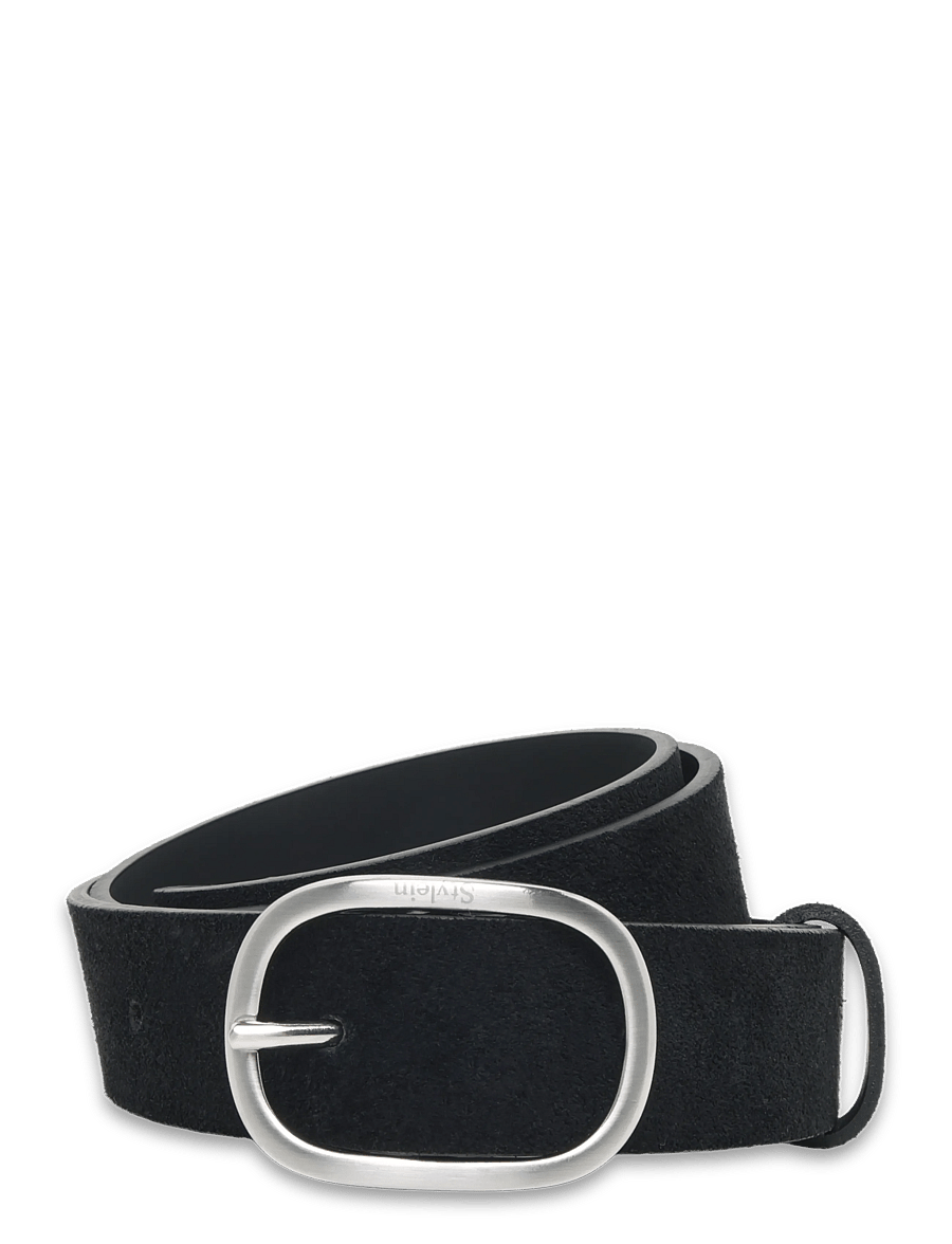 Stylein - VENOSA SUEDE BELT - læderbælter - black - 0